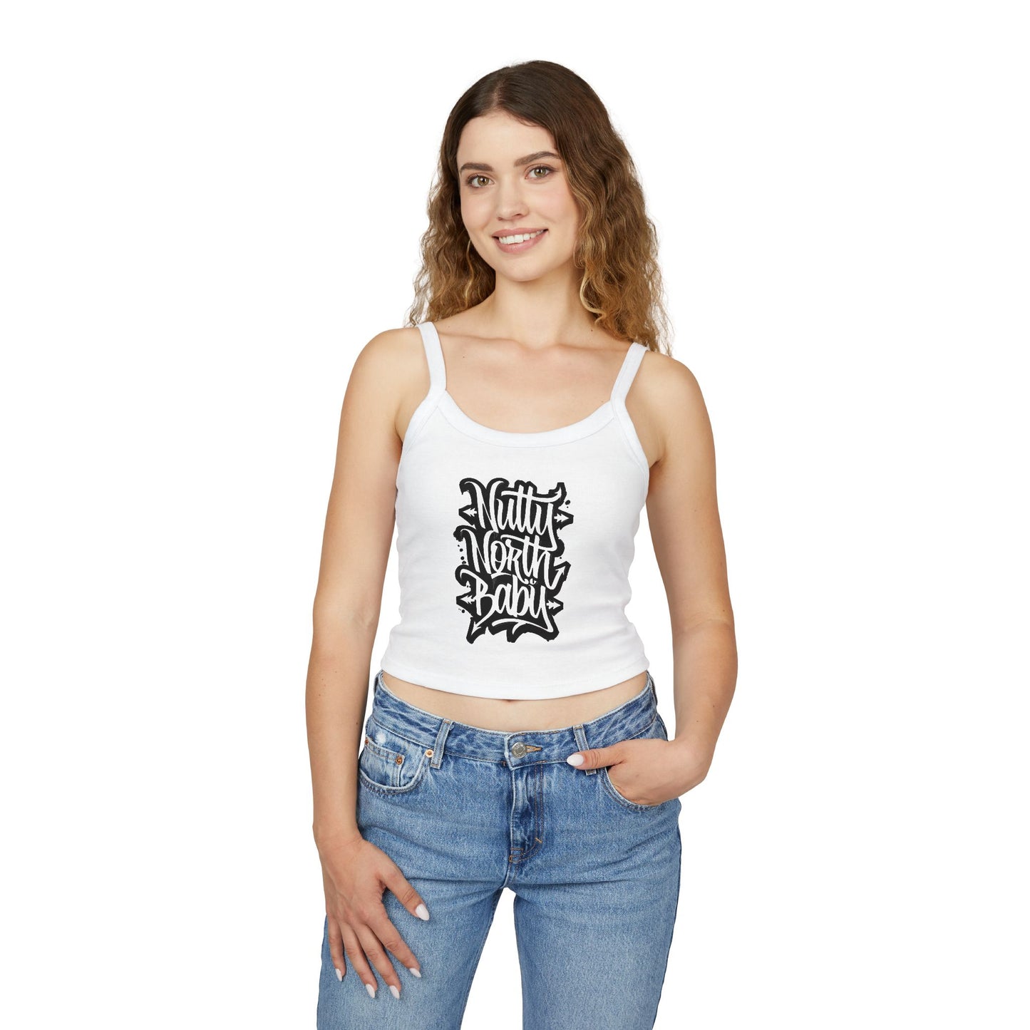 "Nutty North Graff" Spaghetti Strap Tank