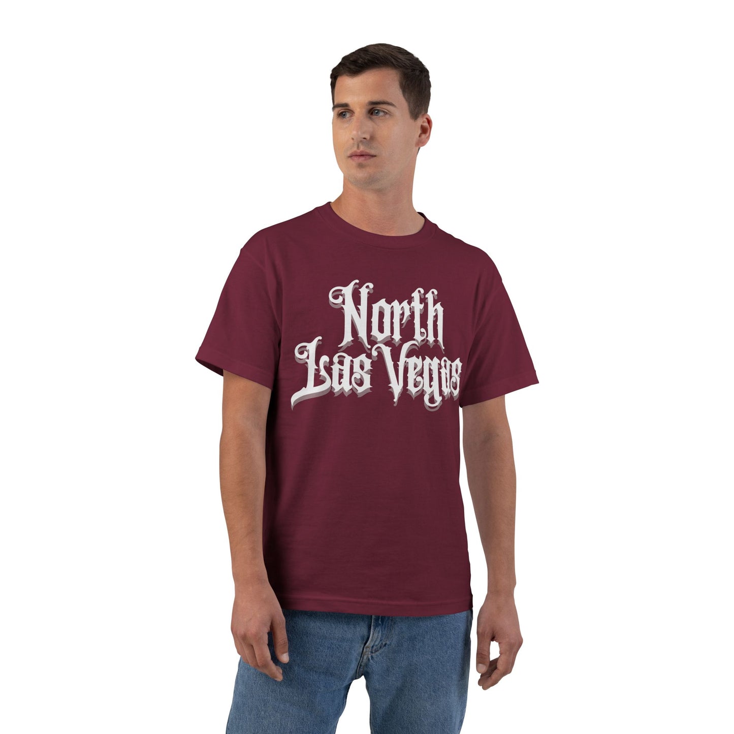 "Beefy-T® White North Las Vegas" T-Shirt