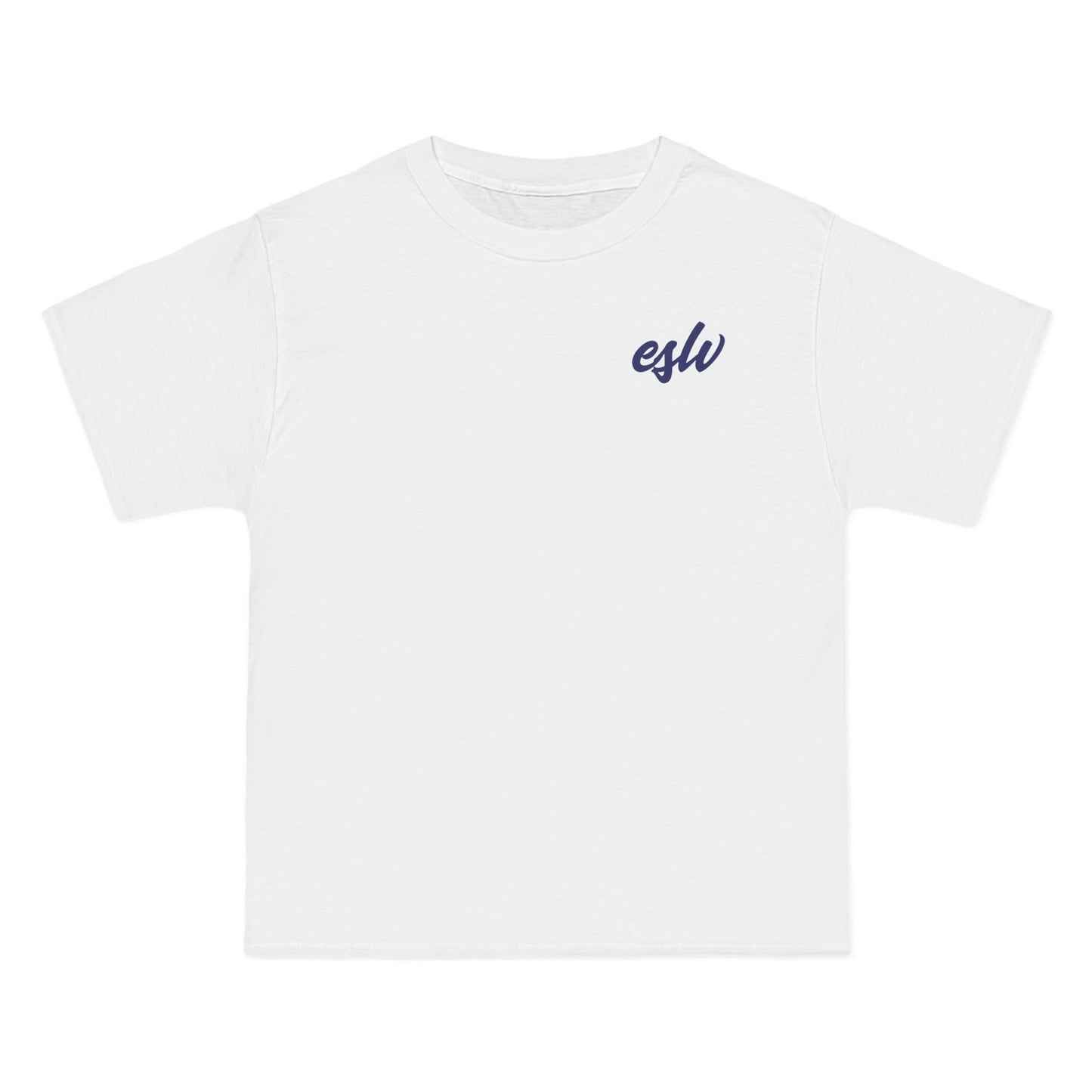 "Beefy-T® ESLV Navy Blue Logo" T-Shirt