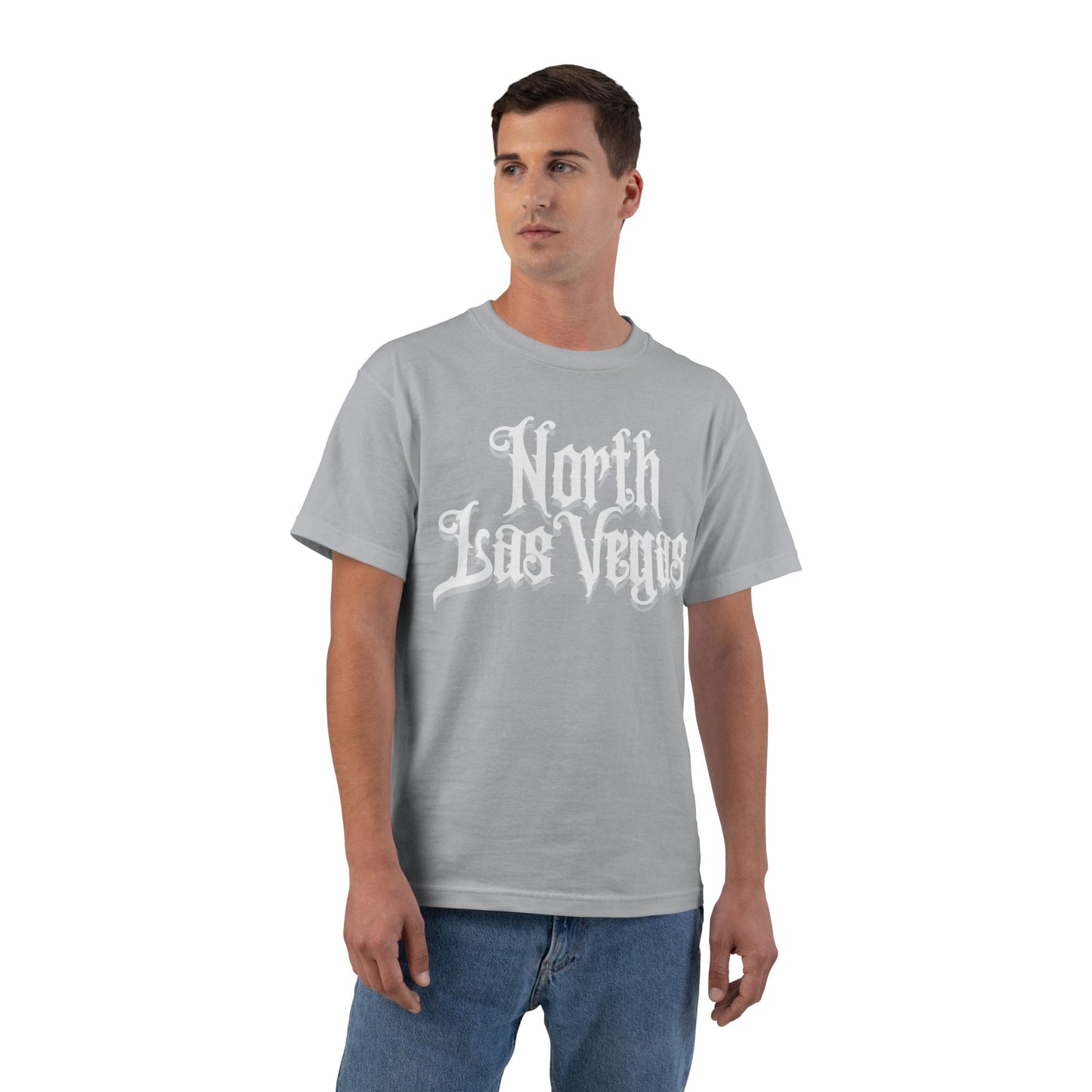 "Beefy-T® White North Las Vegas" T-Shirt