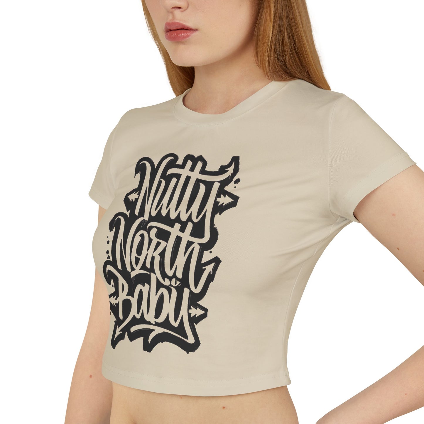 Crop Tee - 'Nitty North Baby' Street Style Graphic Women's Tee