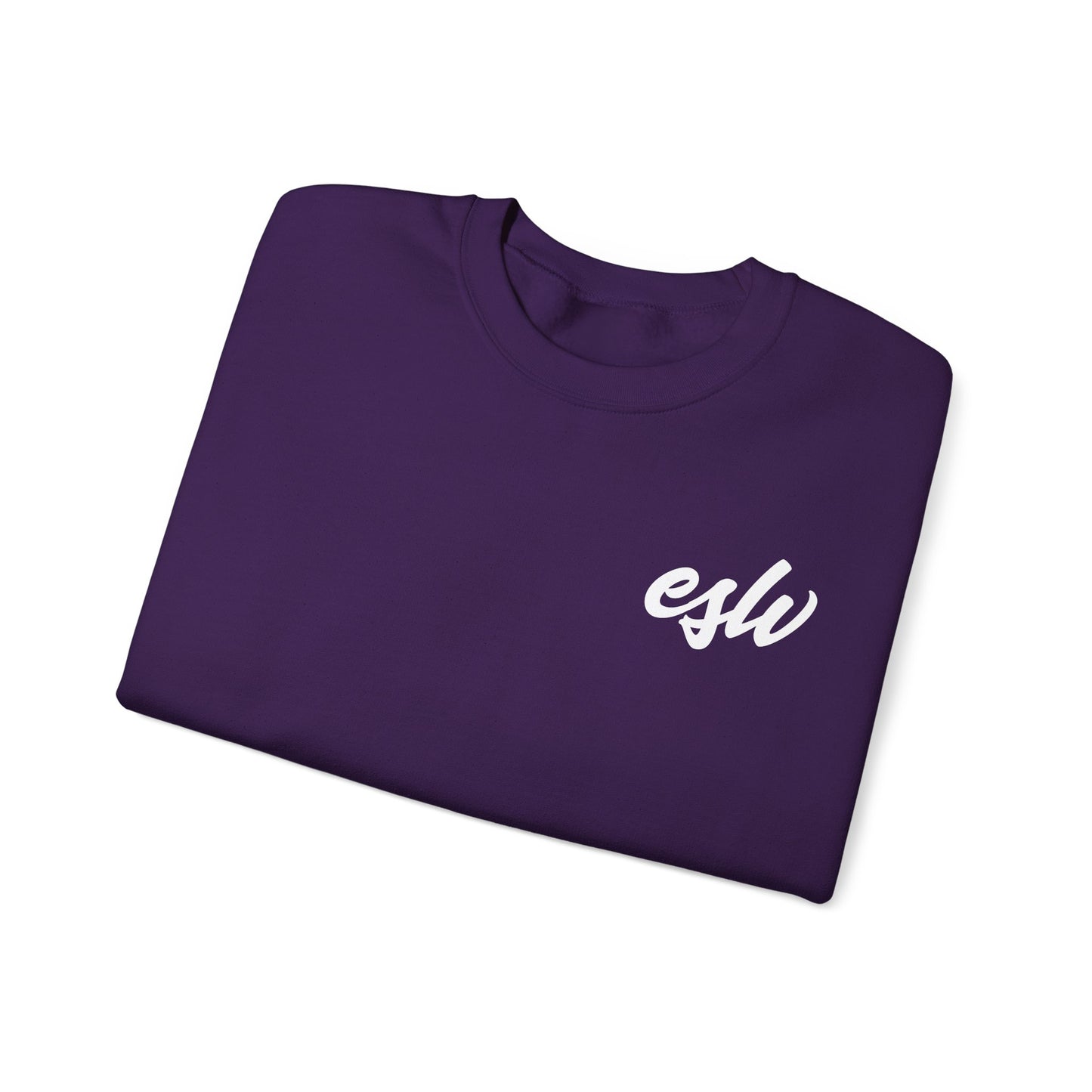 ESW Script Crewneck Sweatshirt — Minimal Logo Black Pullover