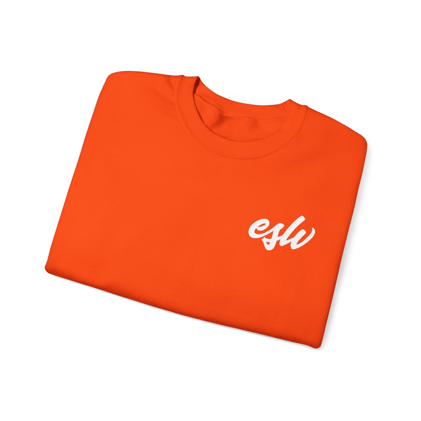 ESW Script Crewneck Sweatshirt — Minimal Logo Black Pullover