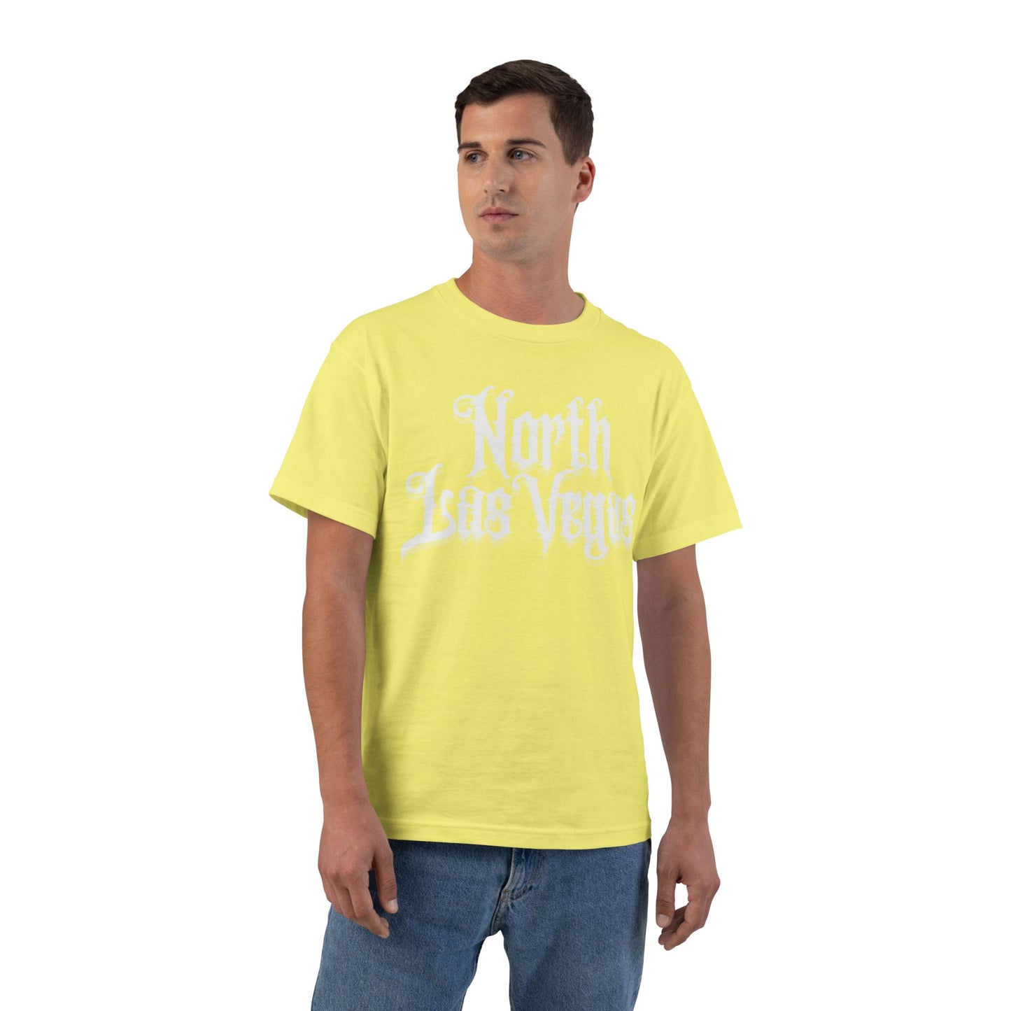 "Beefy-T® White North Las Vegas" T-Shirt