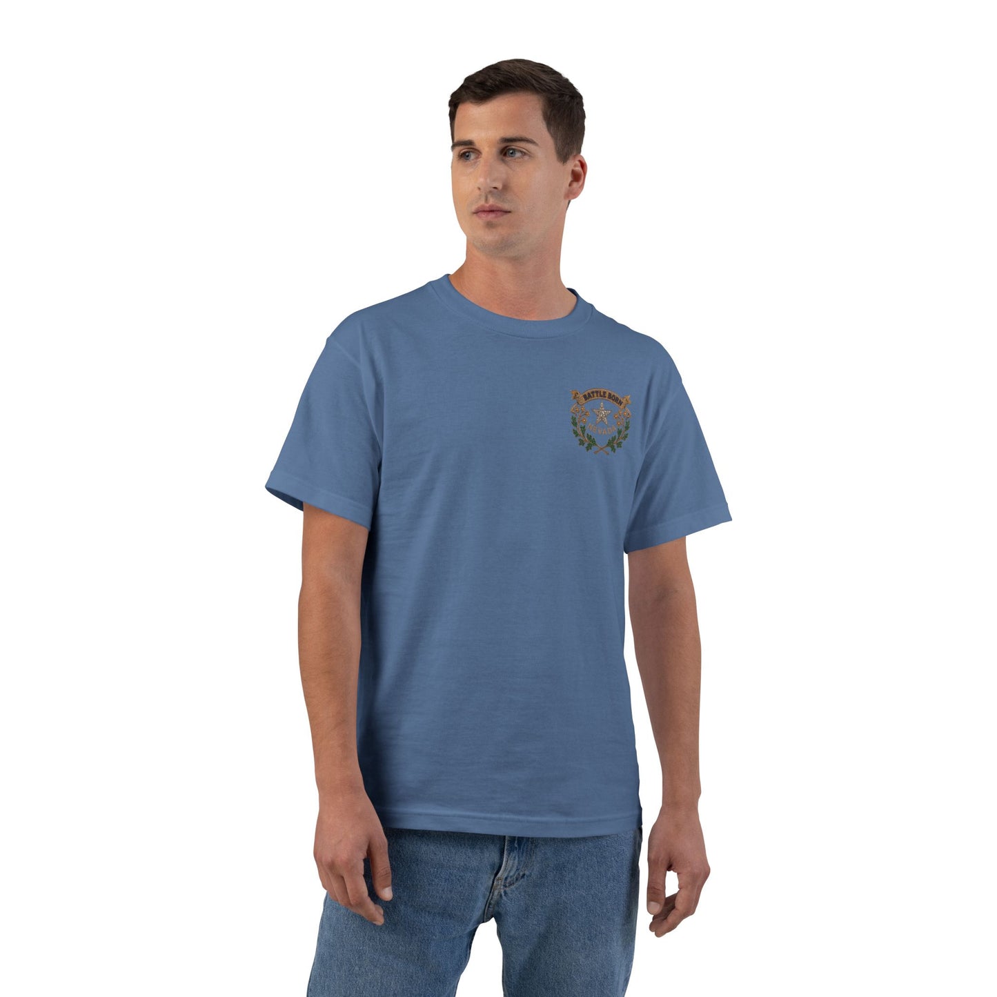 "Beefy-T® Battle Born Crest" T-Shirt
