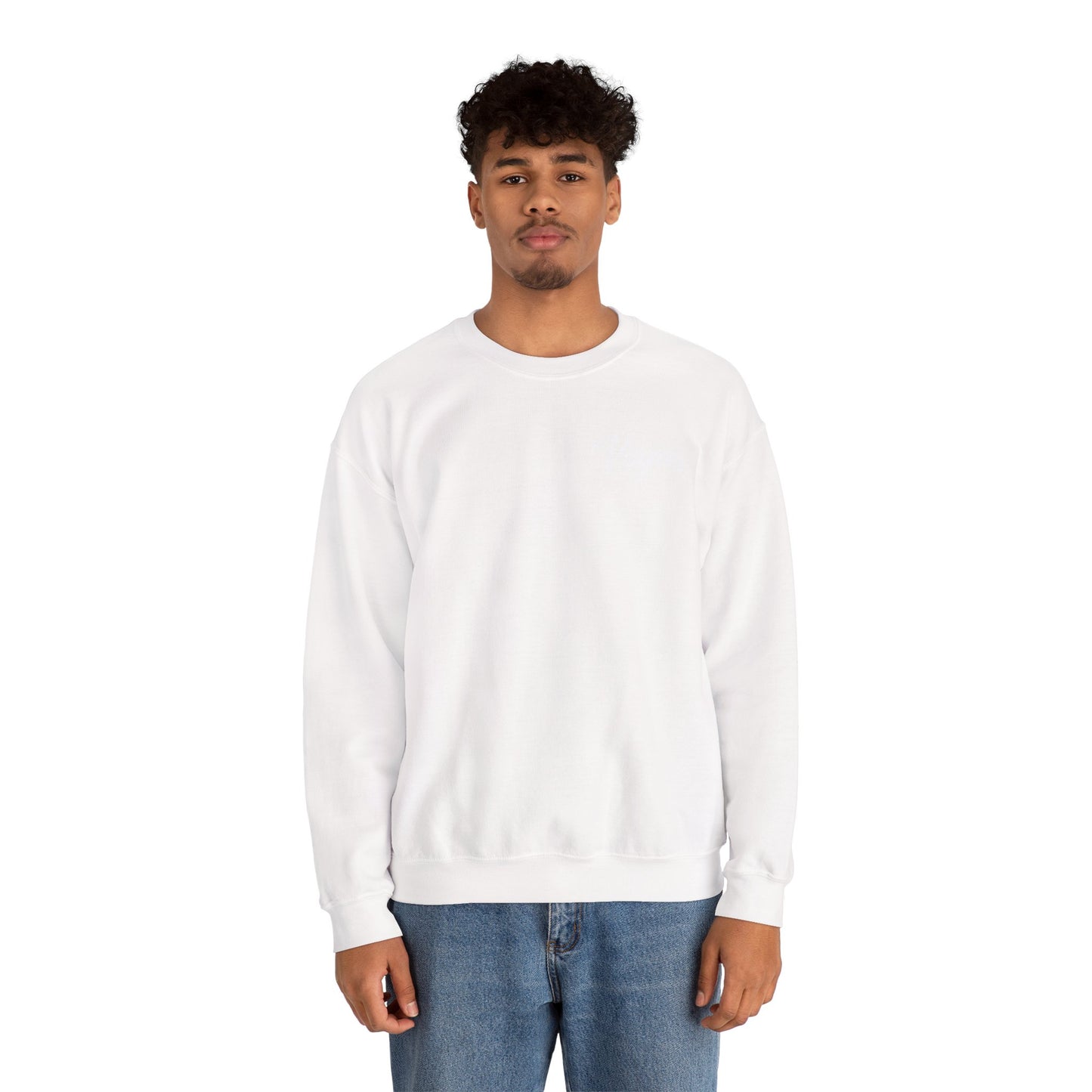 Classic White Crewneck Sweatshirt
