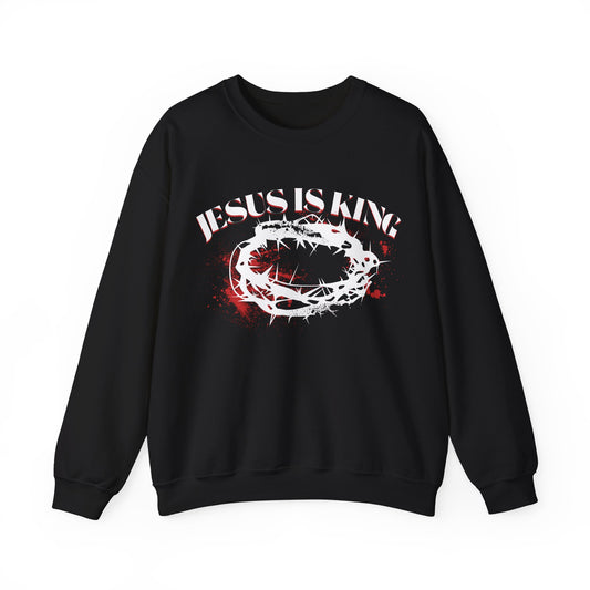 Jesus Skank Crewneck Sweatshirt — Distressed Band-Style Graphic