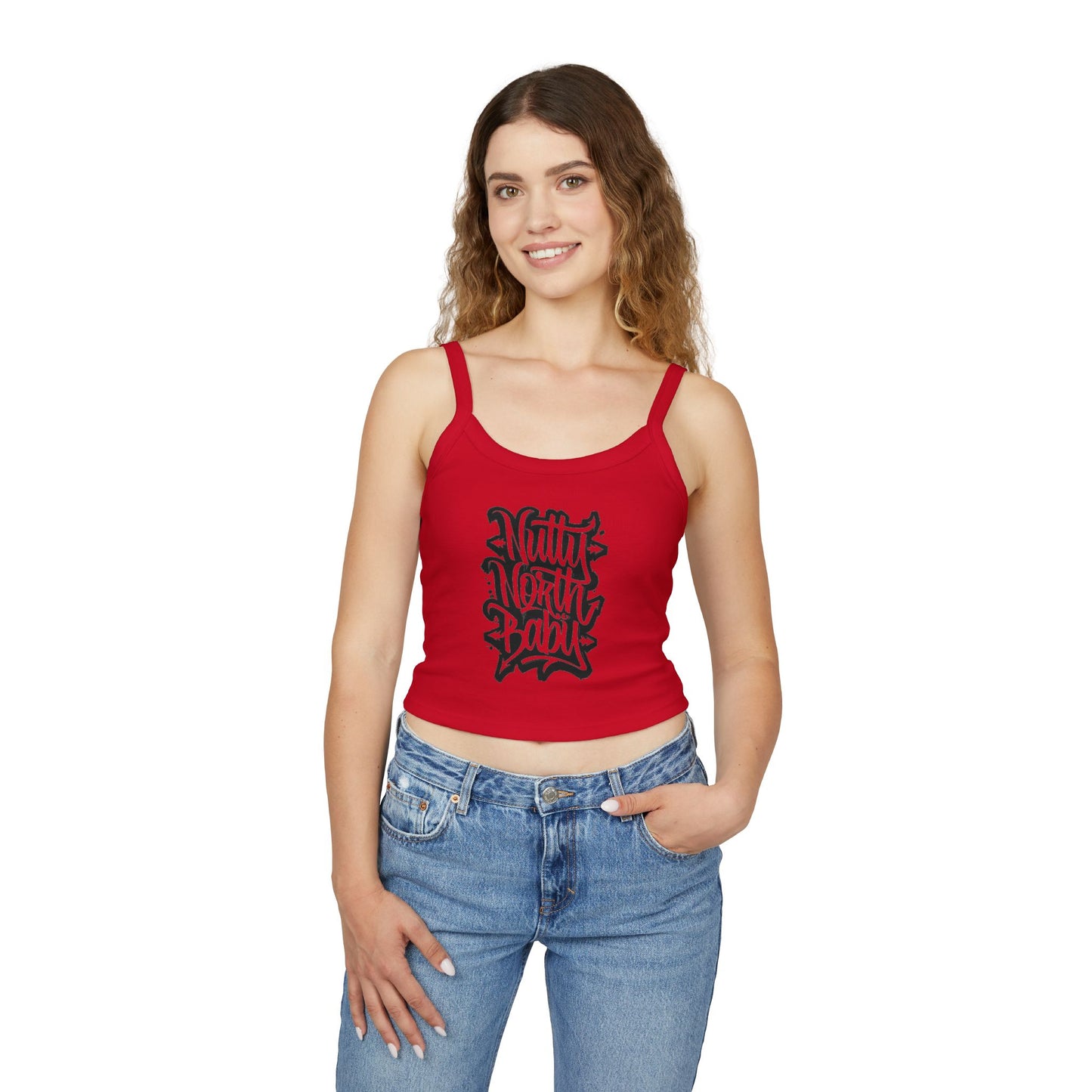 "Nutty North Graff" Spaghetti Strap Tank
