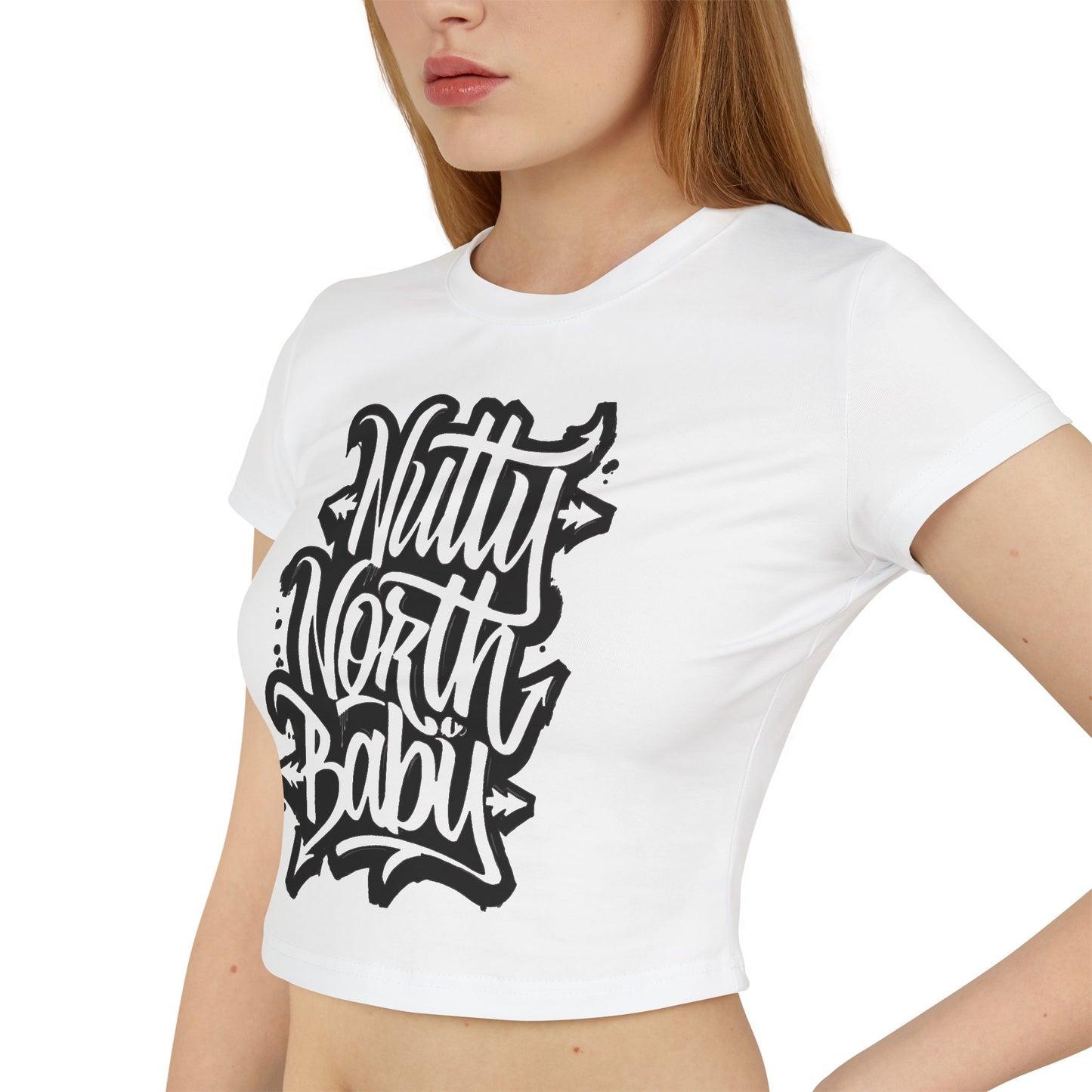 Crop Tee - 'Nitty North Baby' Street Style Graphic Women's Tee