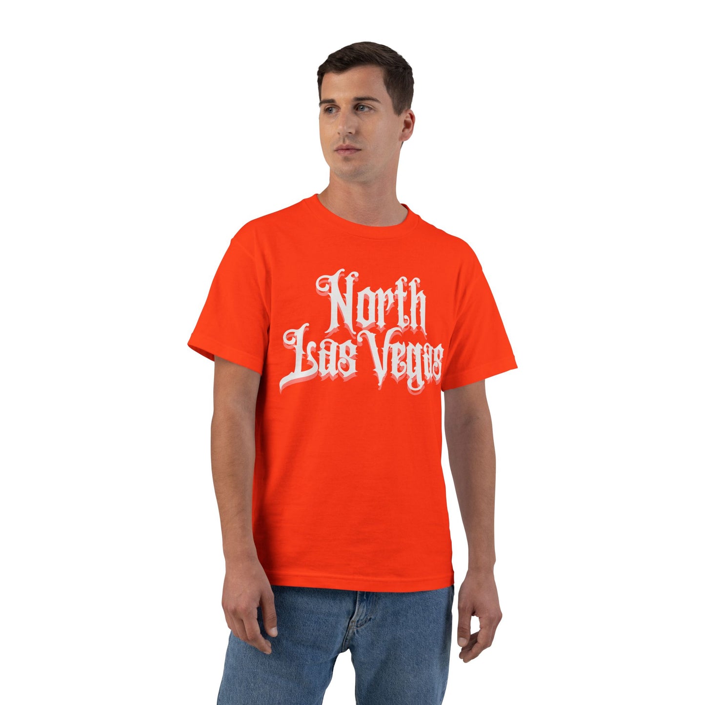 "Beefy-T® White North Las Vegas" T-Shirt