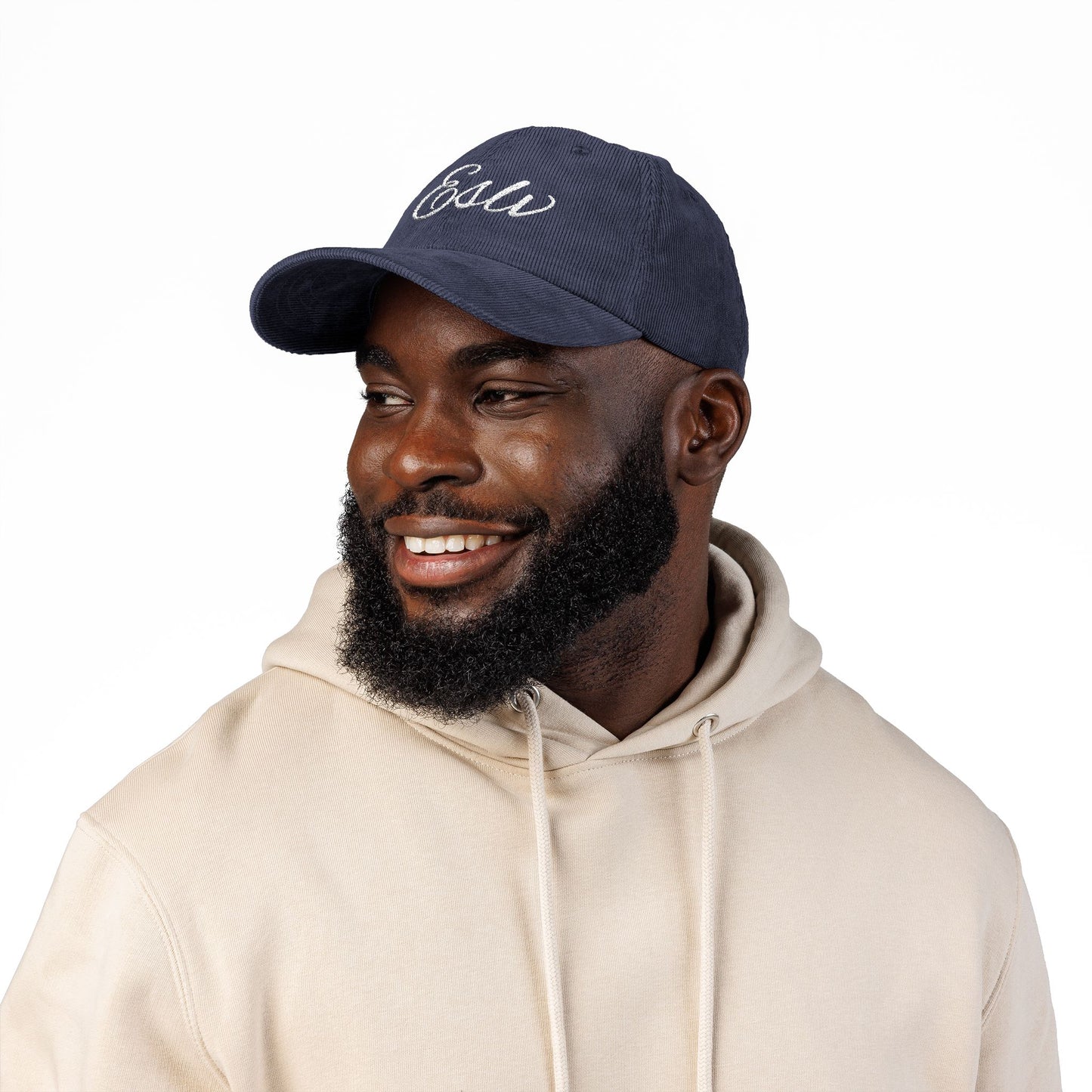 "ESLV" Corduroy Embroidered Hat