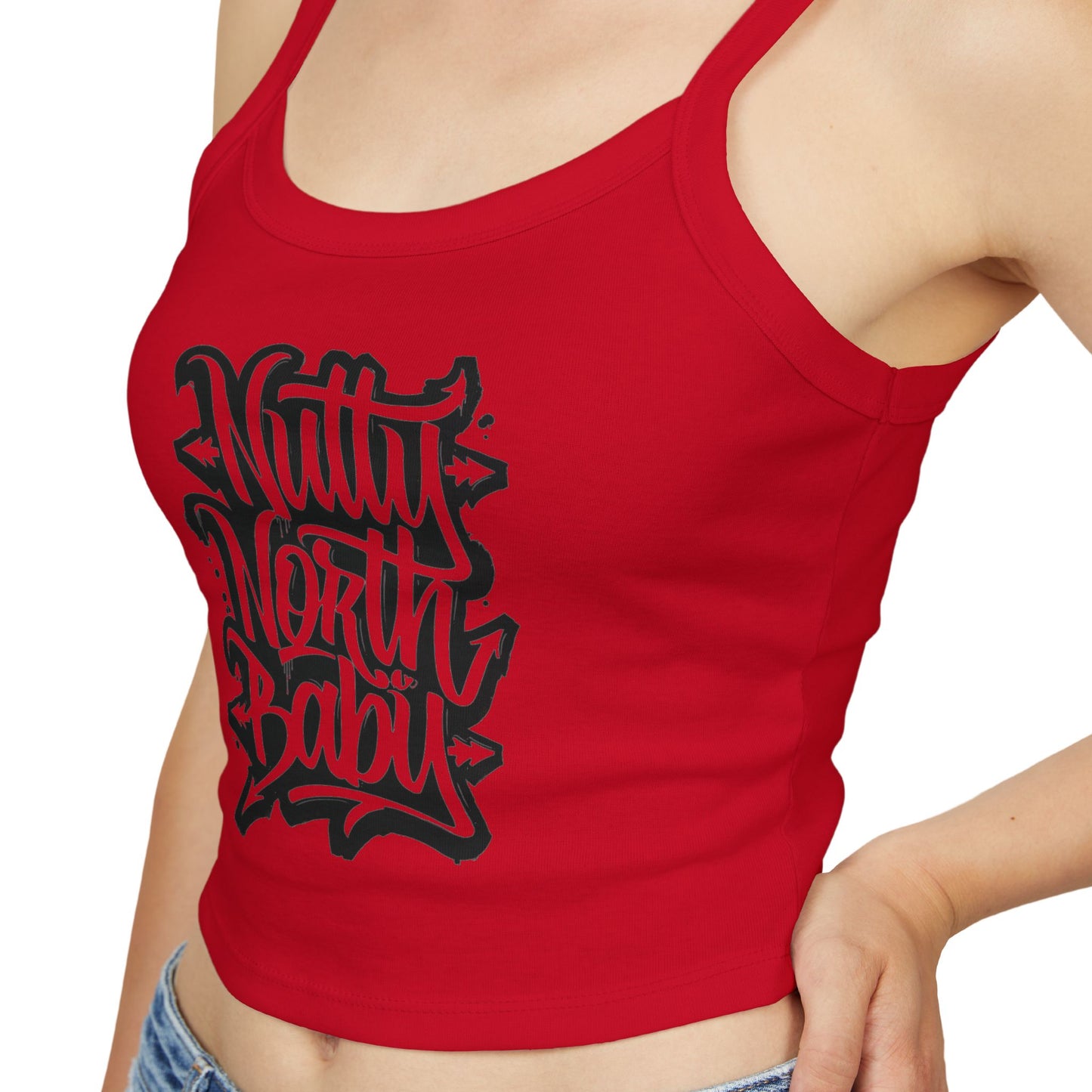 "Nutty North Graff" Spaghetti Strap Tank