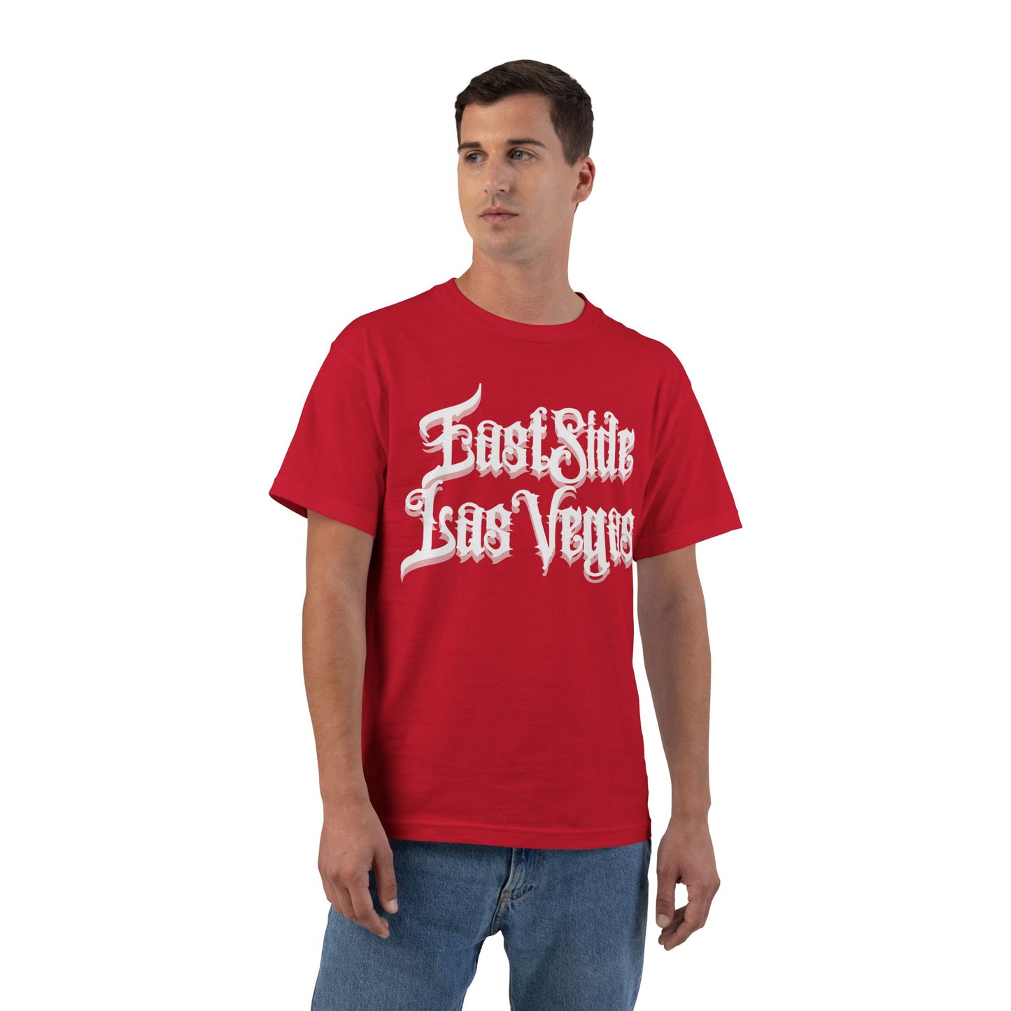"Beefy-T® White East Side Las Vegas" T-Shirt