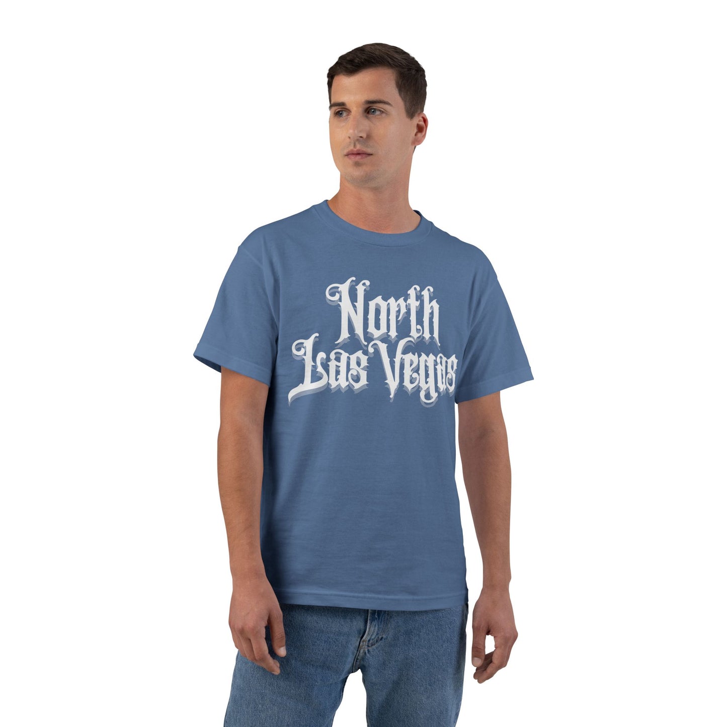 "Beefy-T® White North Las Vegas" T-Shirt