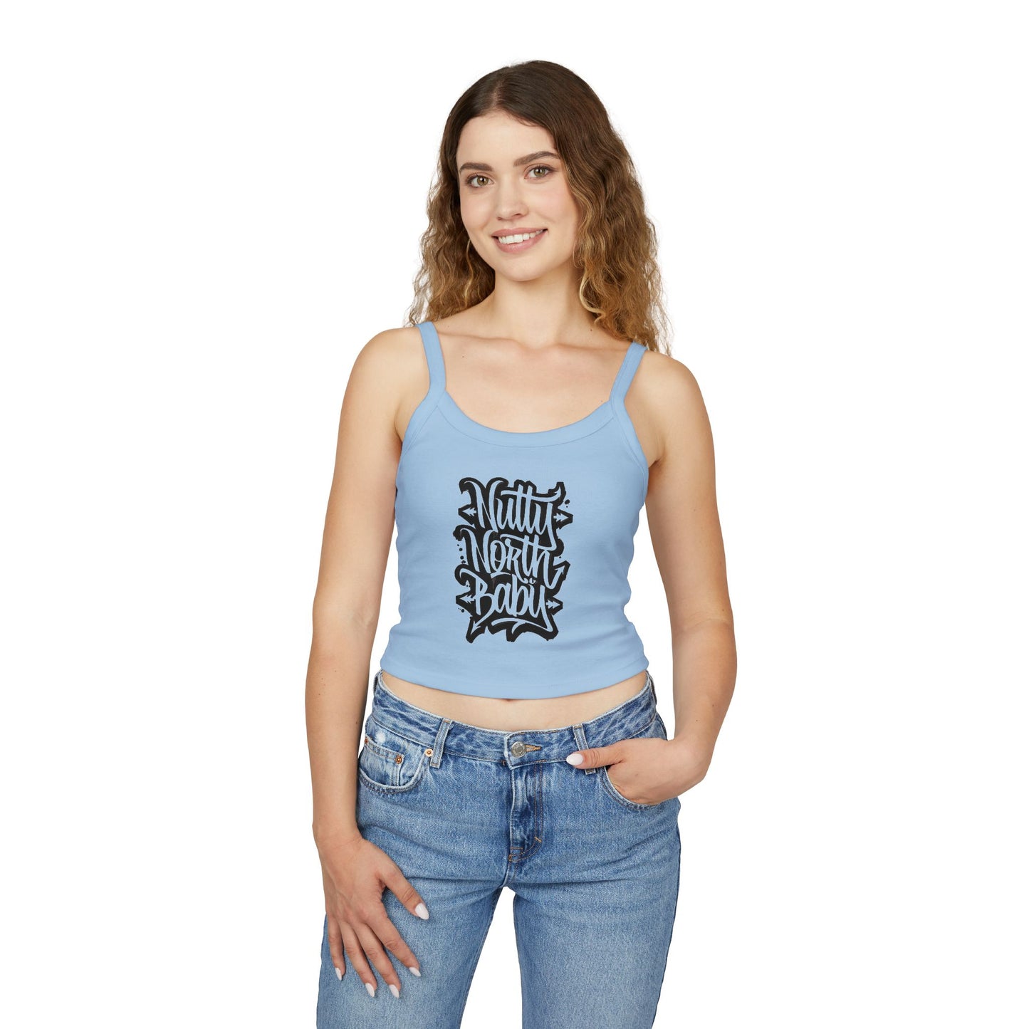 "Nutty North Graff" Spaghetti Strap Tank