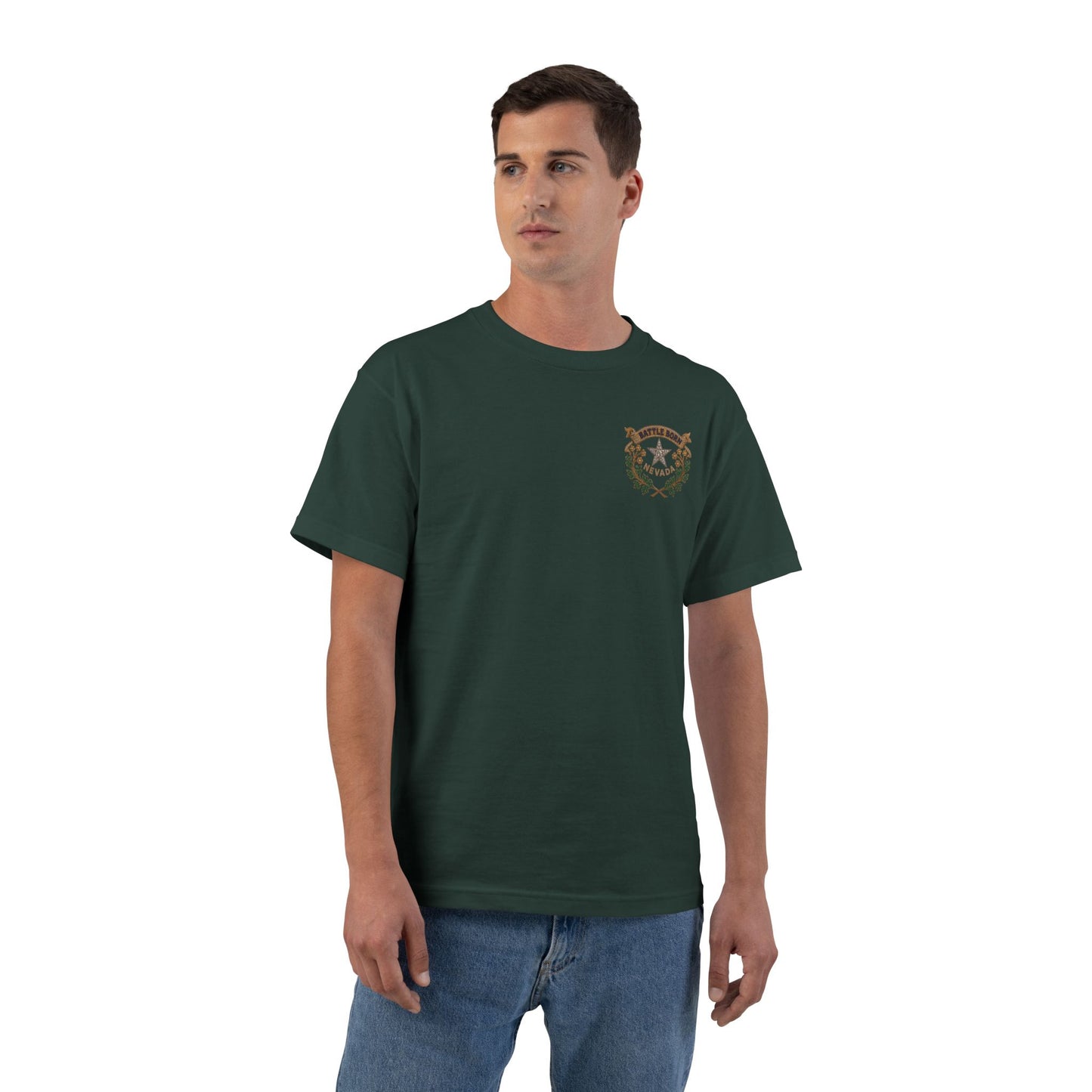 "Beefy-T® Battle Born Crest" T-Shirt