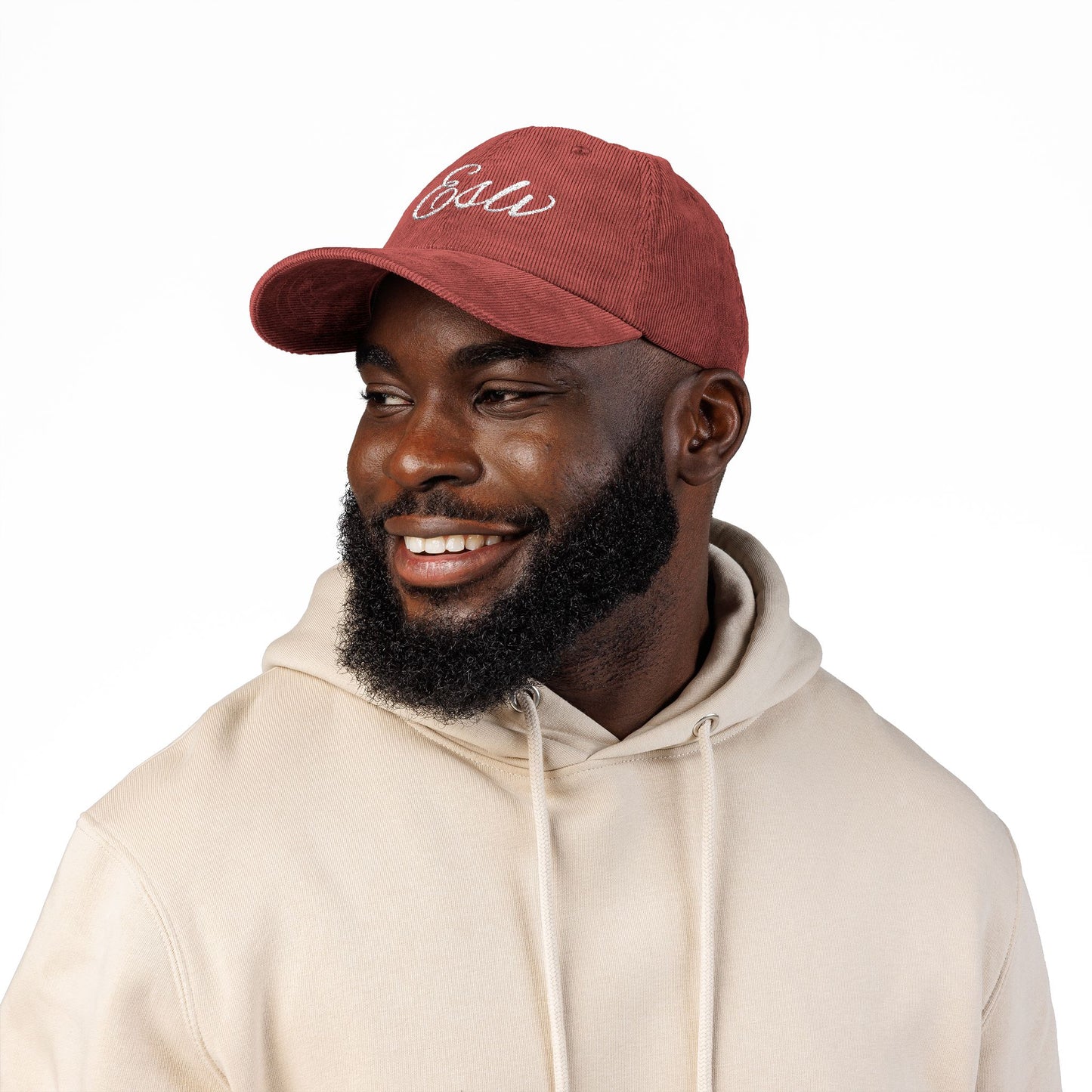 "ESLV" Corduroy Embroidered Hat
