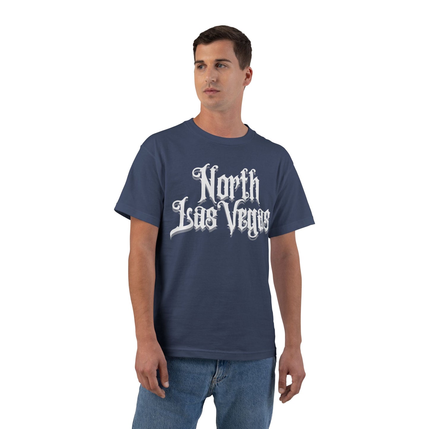 "Beefy-T® White North Las Vegas" T-Shirt