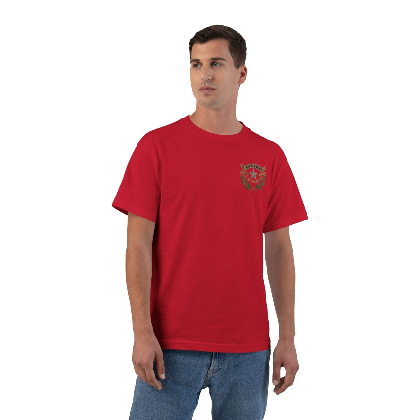 "Beefy-T® Battle Born Crest" T-Shirt
