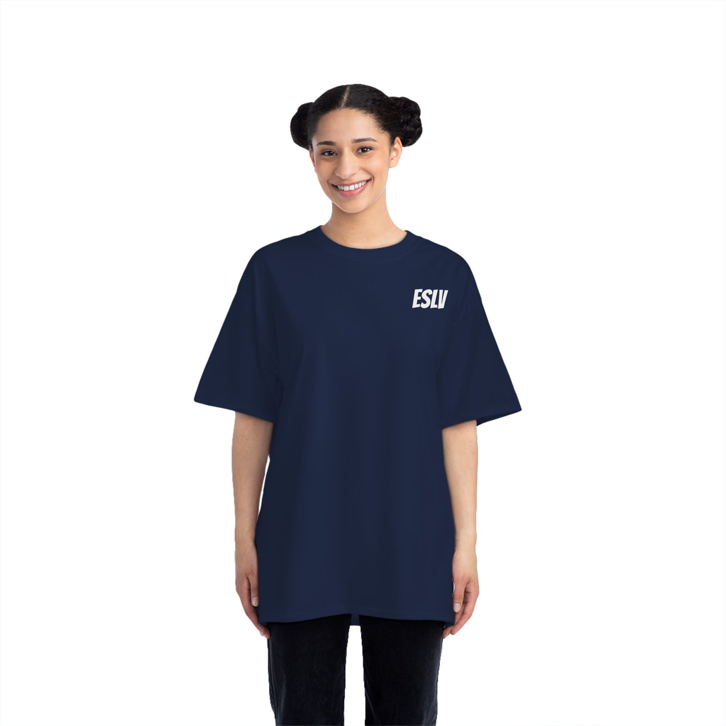 "Beefy-T® ESLV" White Baby Logo T-Shirt