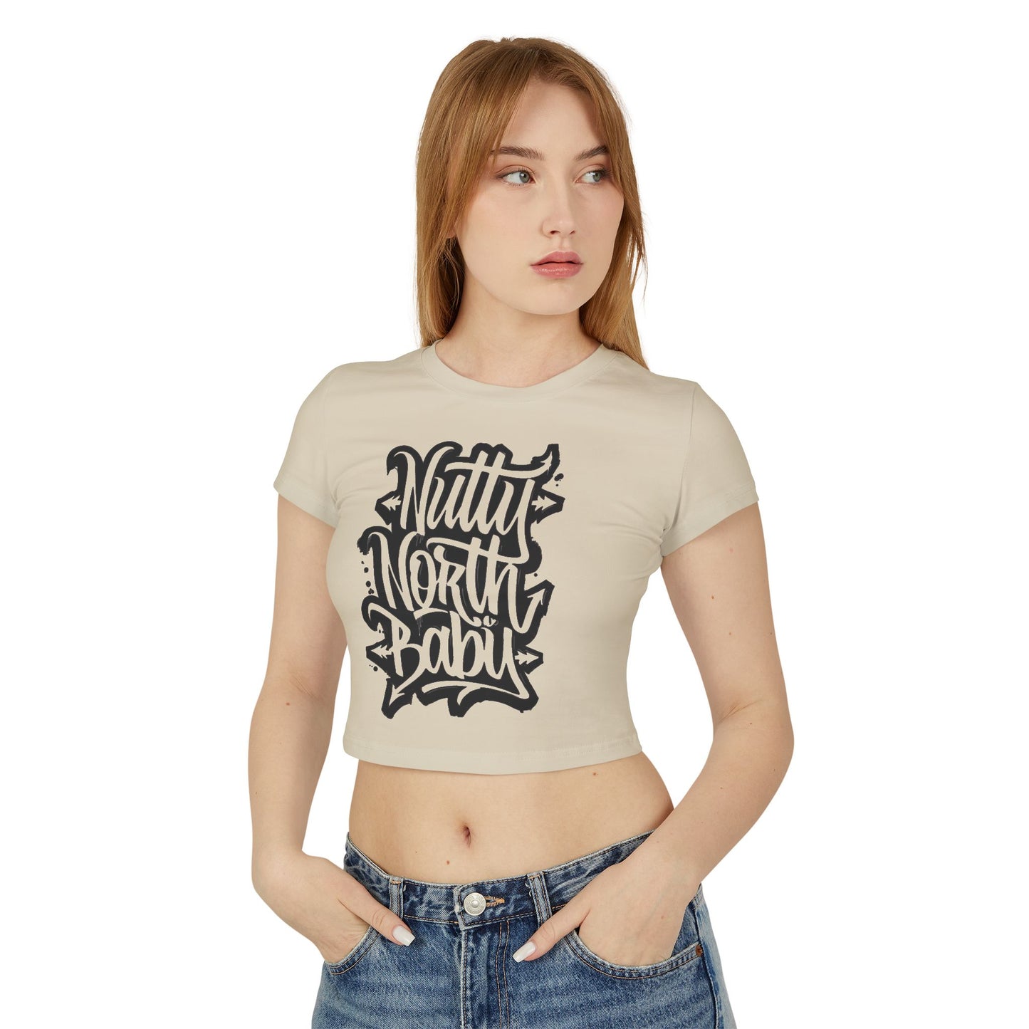 Crop Tee - 'Nitty North Baby' Street Style Graphic Women's Tee