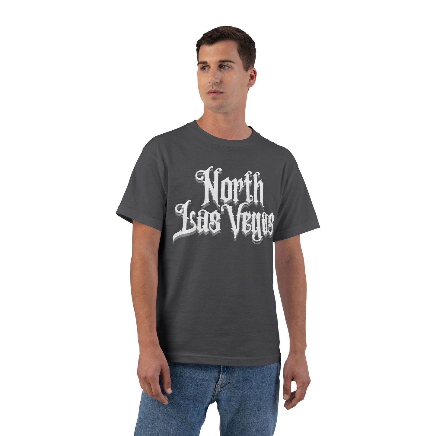 "Beefy-T® White North Las Vegas" T-Shirt