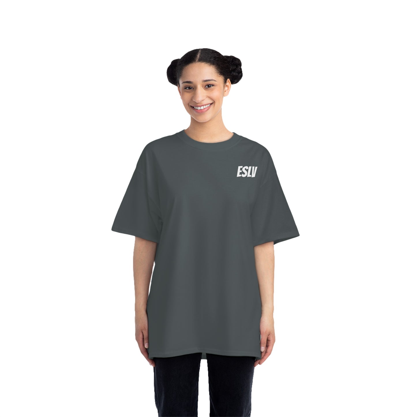 "Beefy-T® ESLV" White Baby Logo T-Shirt