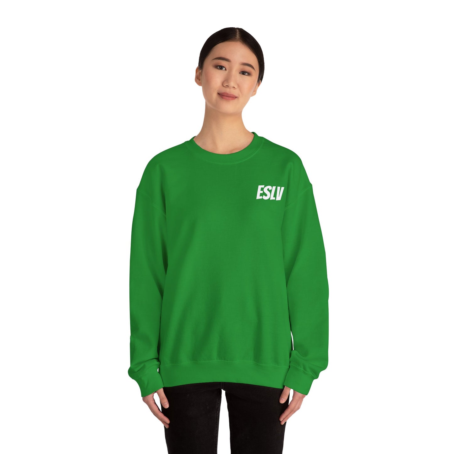 ESLV Crewneck Sweatshirt – Minimal Logo Black Pullover