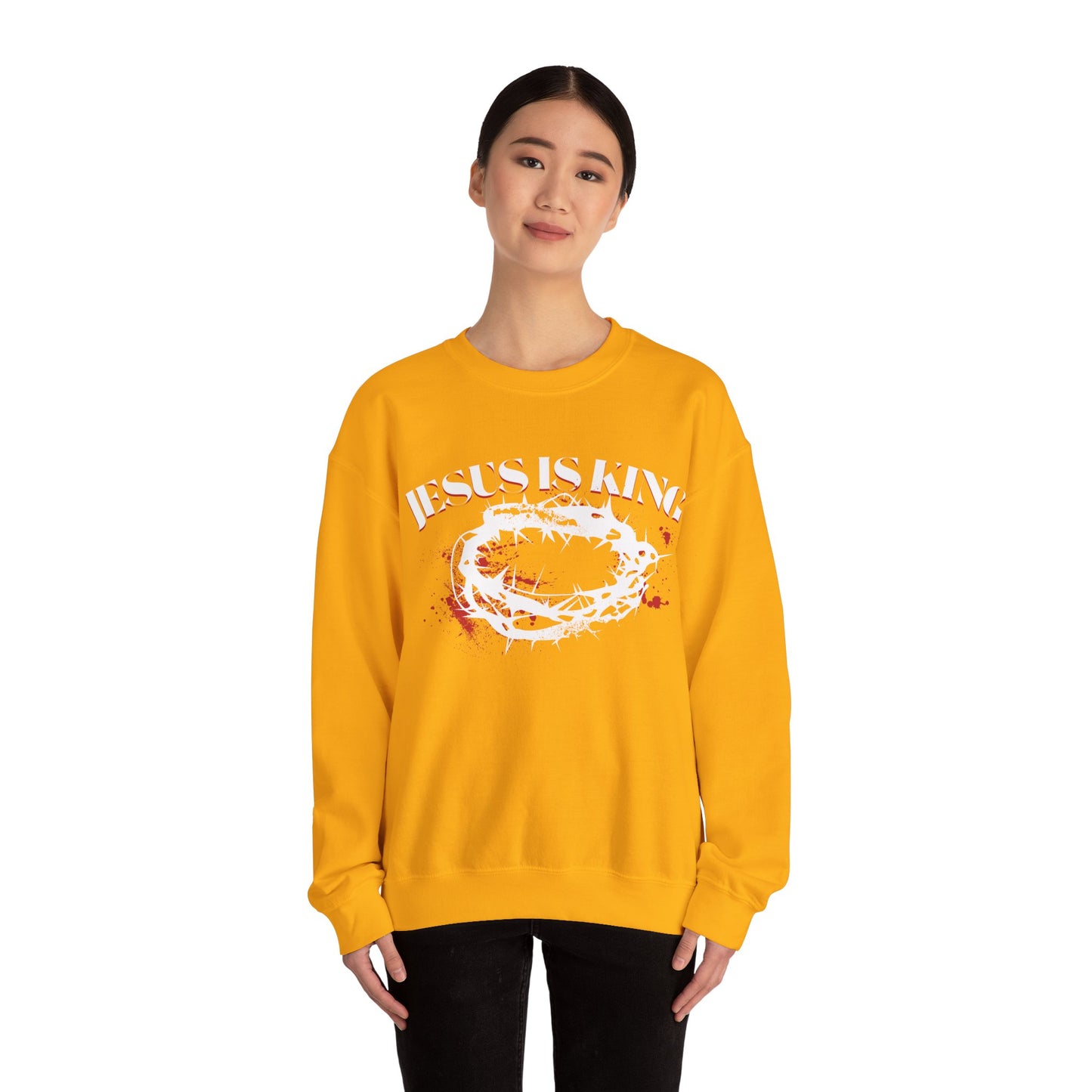 Jesus Skank Crewneck Sweatshirt — Distressed Band-Style Graphic