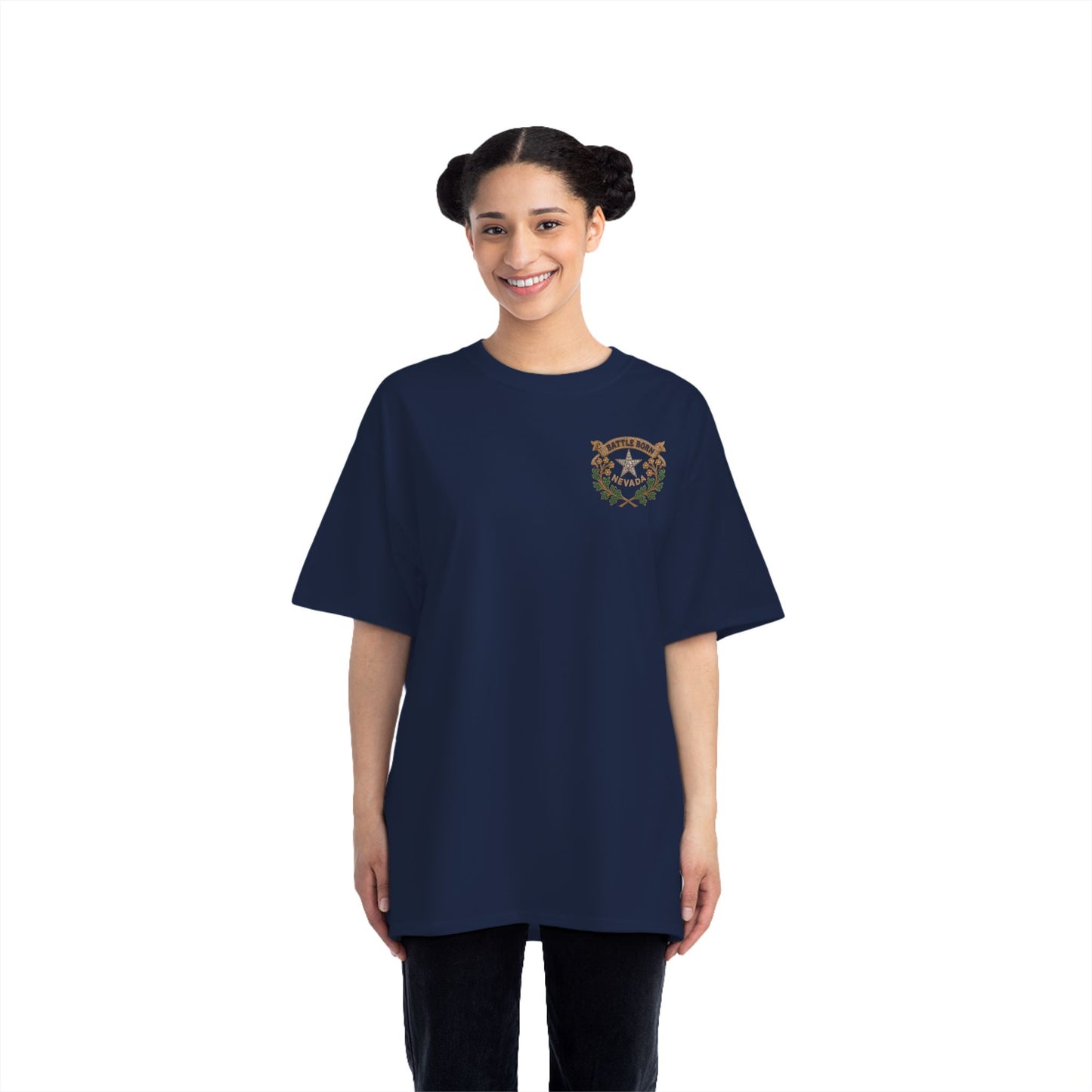 "Beefy-T® Battle Born Crest" T-Shirt