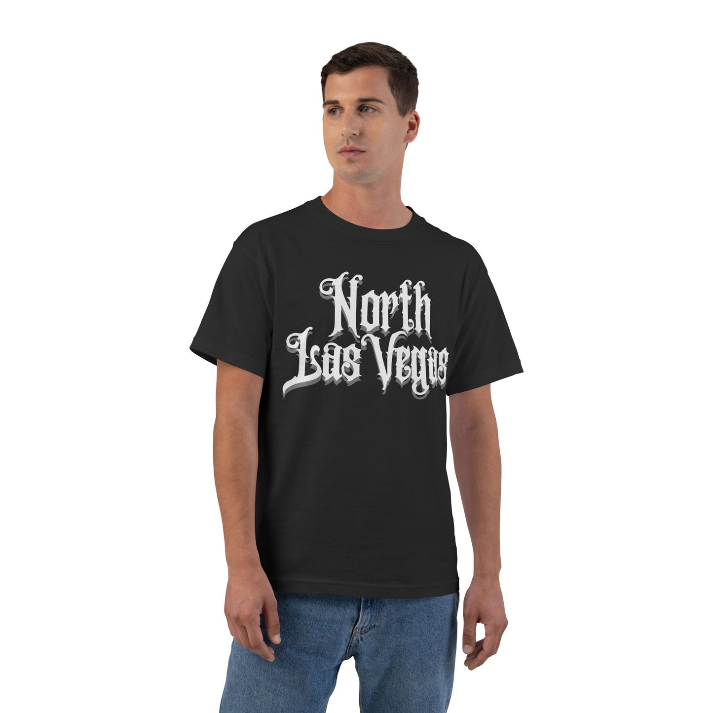 "Beefy-T® White North Las Vegas" T-Shirt