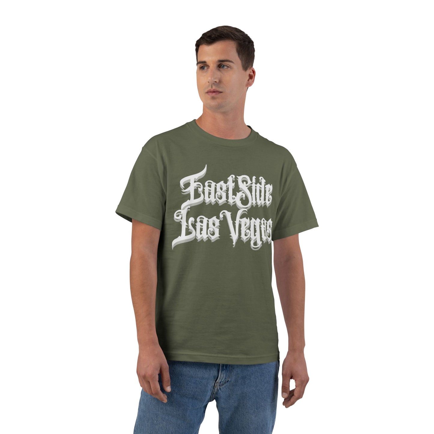 "Beefy-T® White East Side Las Vegas" T-Shirt