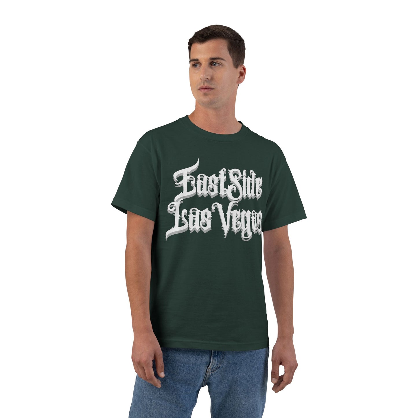 "Beefy-T® White East Side Las Vegas" T-Shirt
