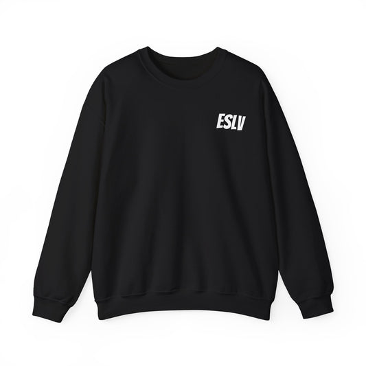 ESLV Crewneck Sweatshirt – Minimal Logo Black Pullover