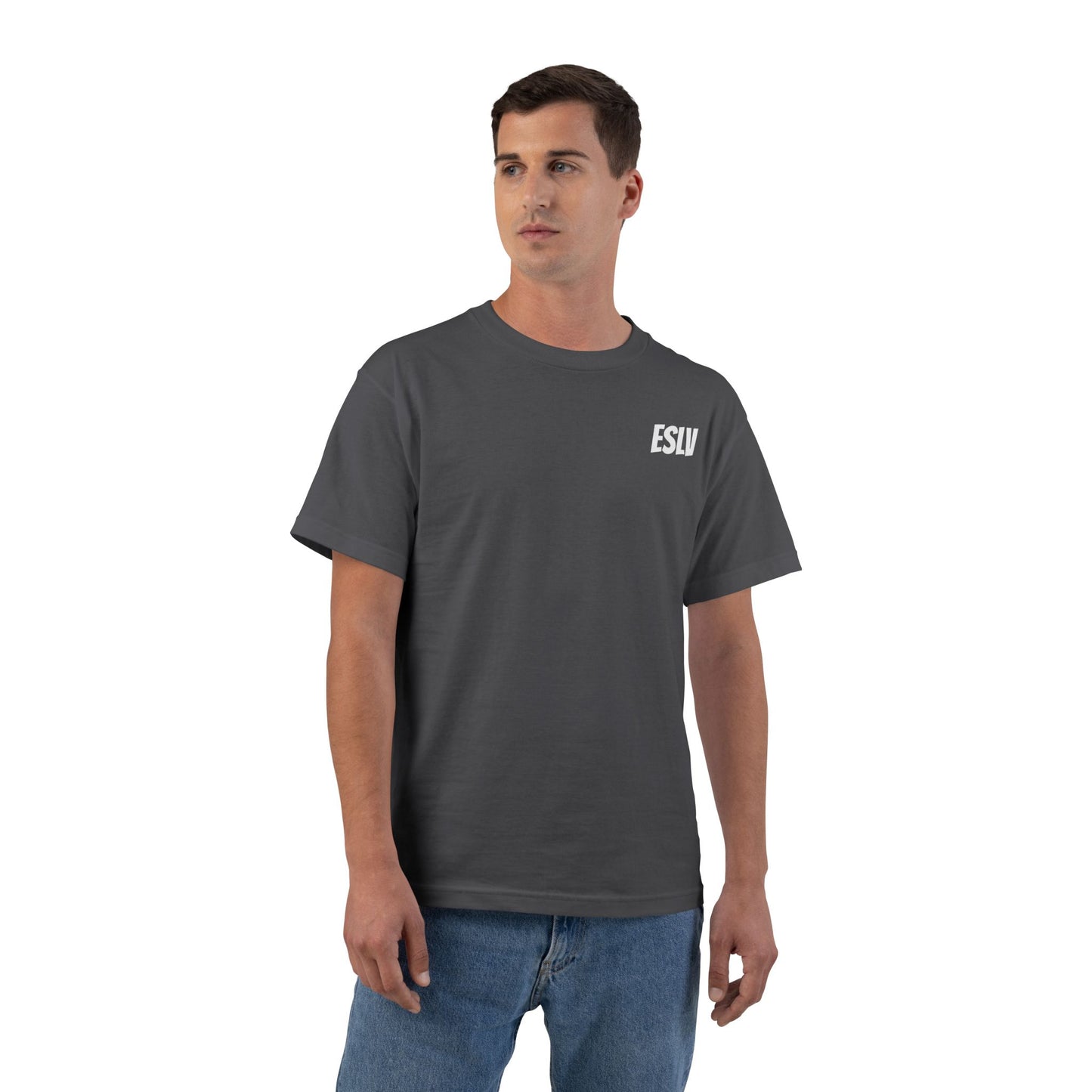 "Beefy-T® ESLV" White Baby Logo T-Shirt