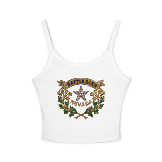 "Battle Born Crest" Spaghetti Strap Tank