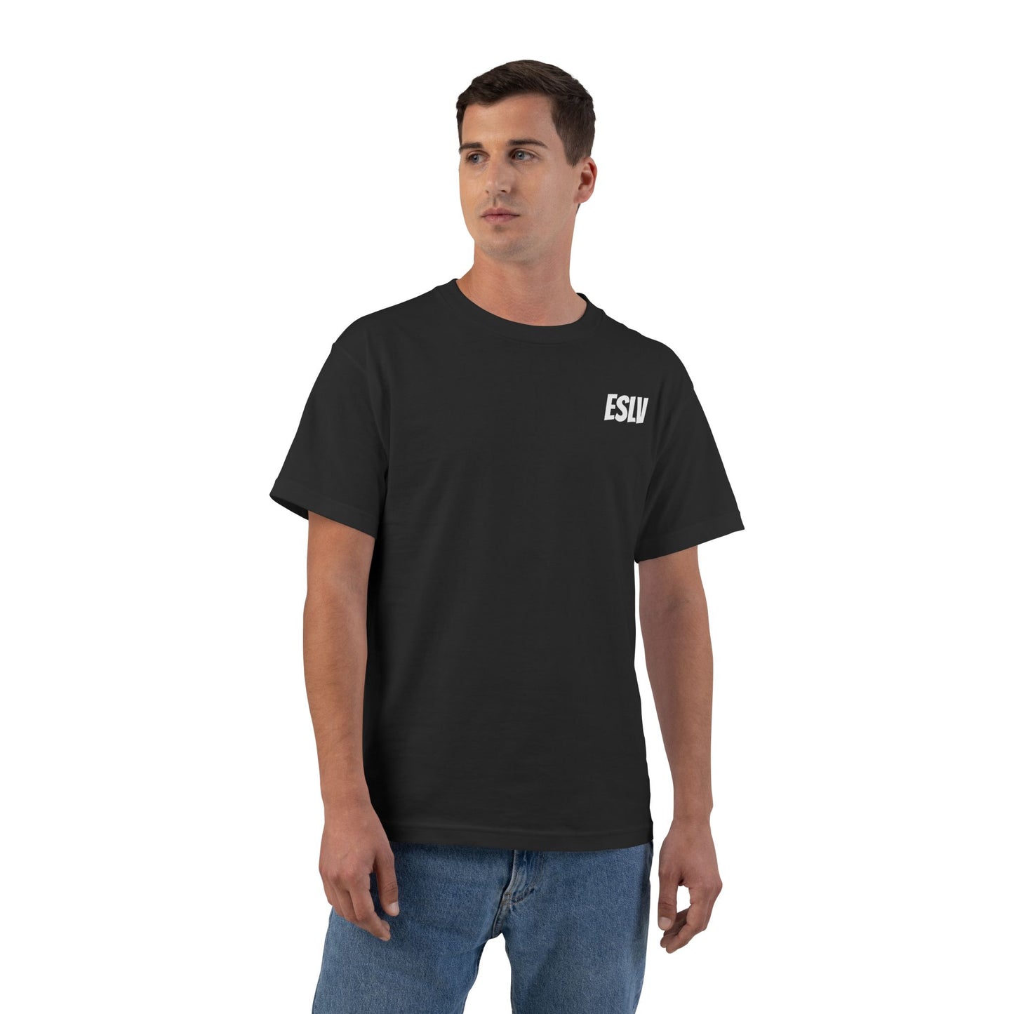 "Beefy-T® ESLV" White Baby Logo T-Shirt
