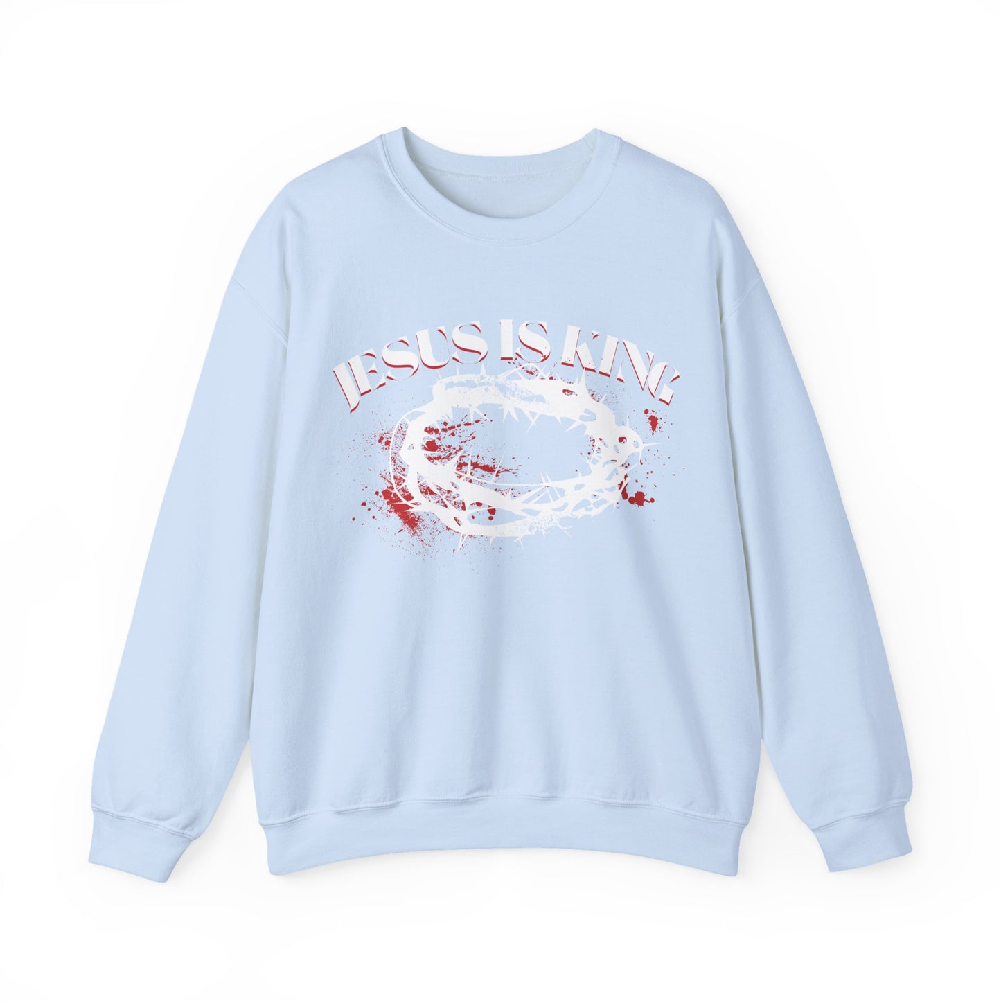 Jesus Skank Crewneck Sweatshirt — Distressed Band-Style Graphic