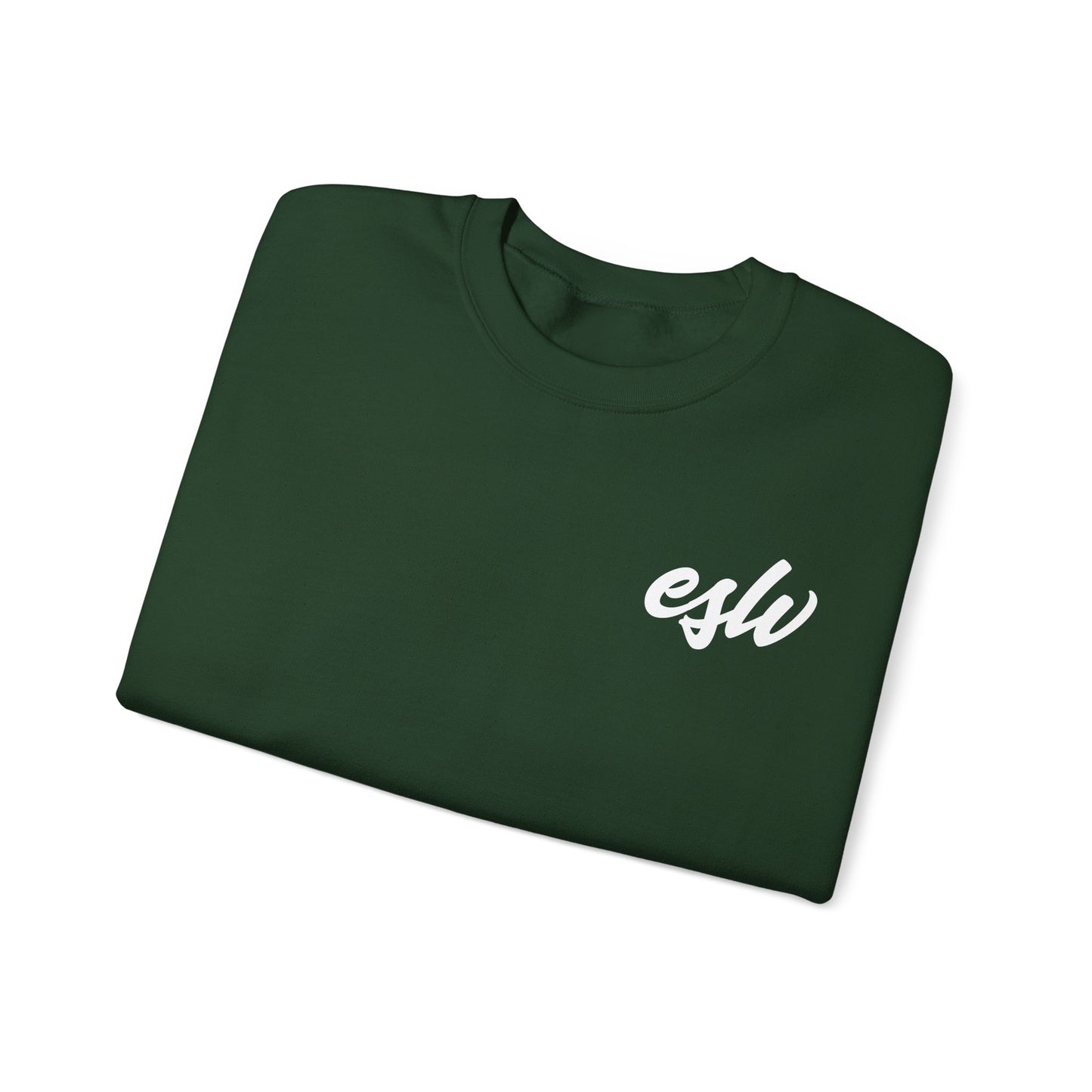 ESW Script Crewneck Sweatshirt — Minimal Logo Black Pullover