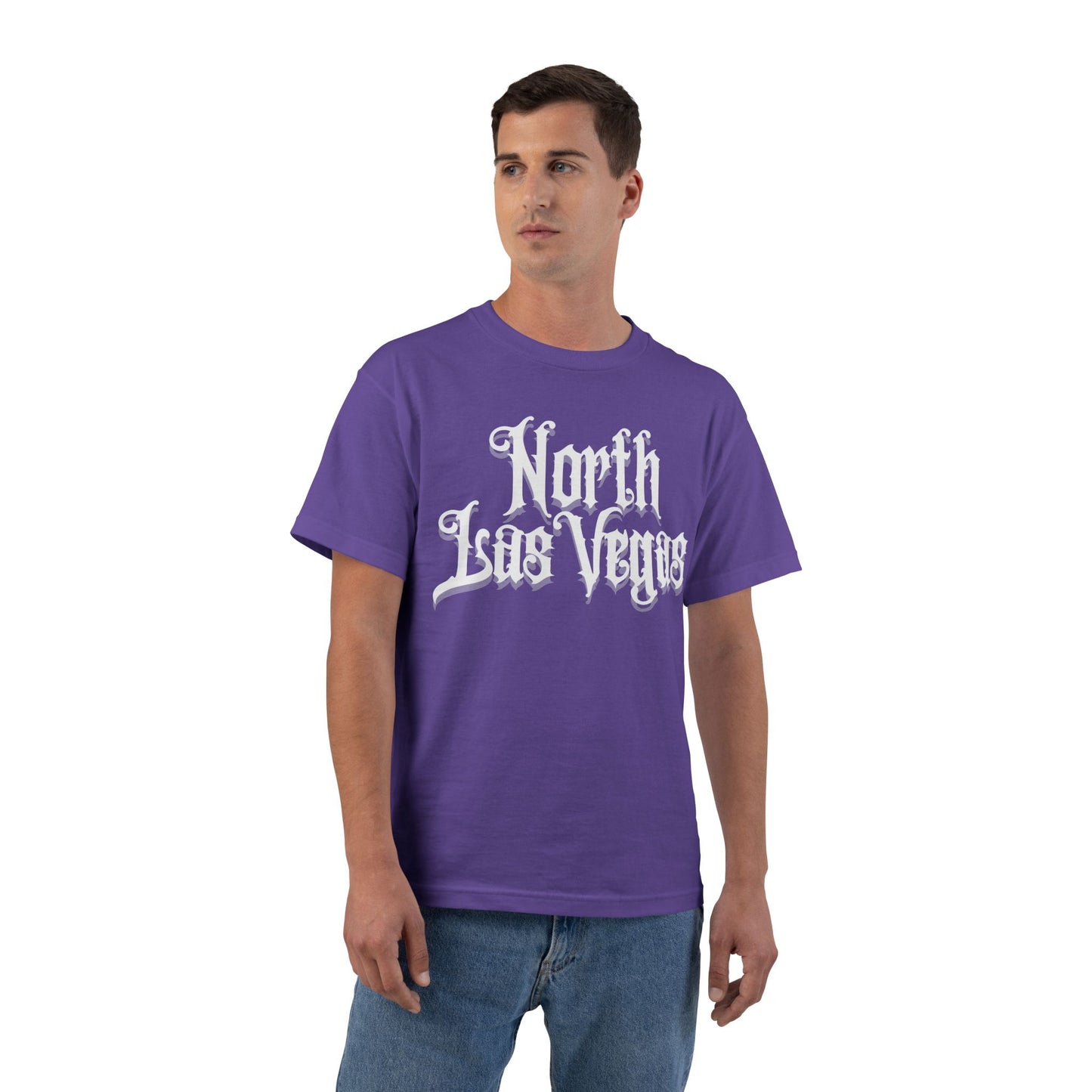 "Beefy-T® White North Las Vegas" T-Shirt