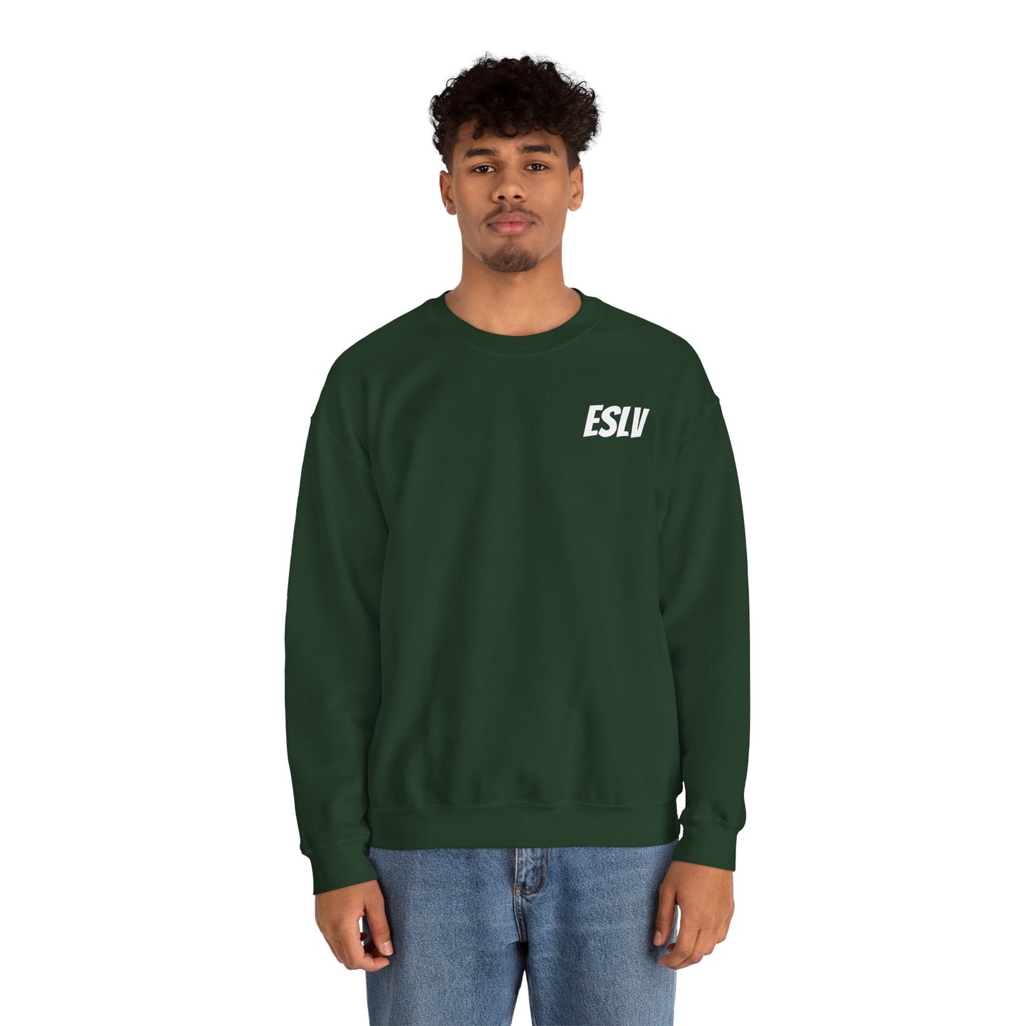 ESLV Crewneck Sweatshirt – Minimal Logo Black Pullover