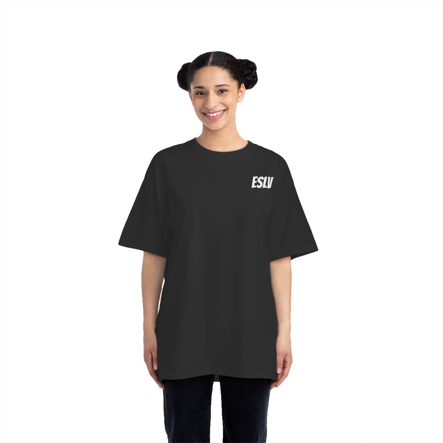 "Beefy-T® ESLV" White Baby Logo T-Shirt