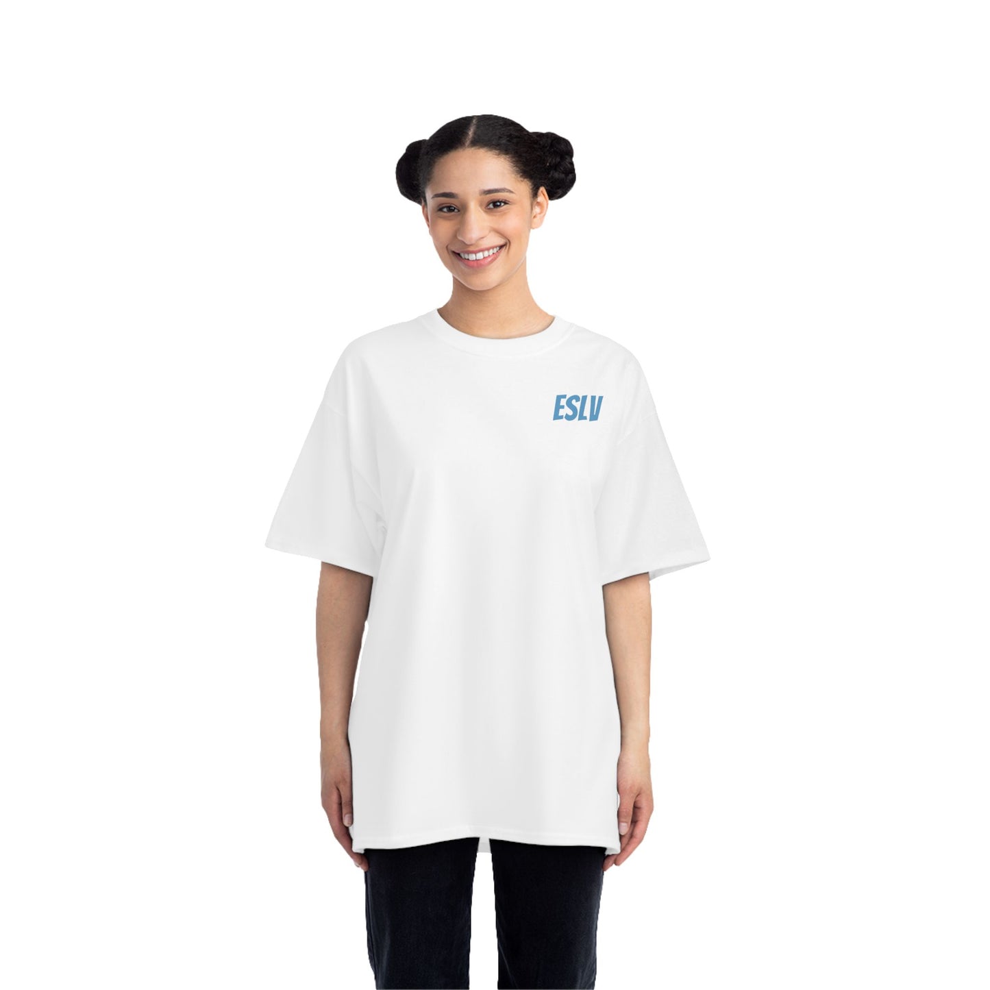 "Beefy-T® ESLV Baby Blue Logo" T-Shirt