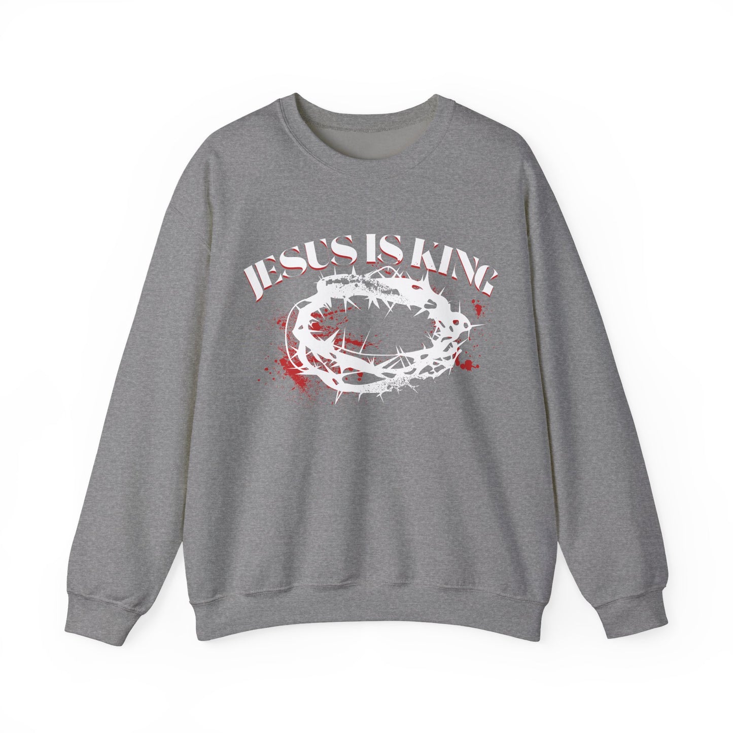 Jesus Skank Crewneck Sweatshirt — Distressed Band-Style Graphic