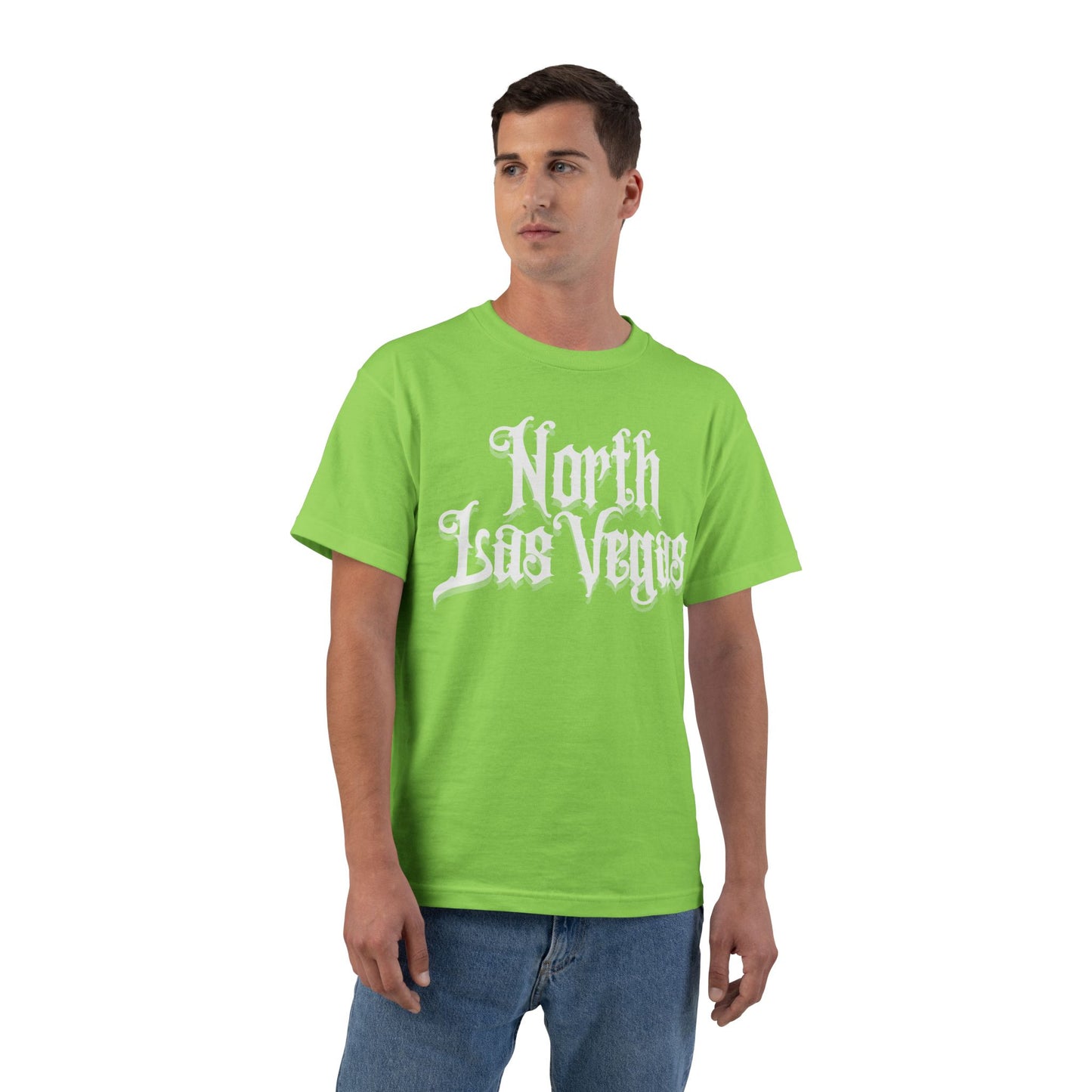 "Beefy-T® White North Las Vegas" T-Shirt