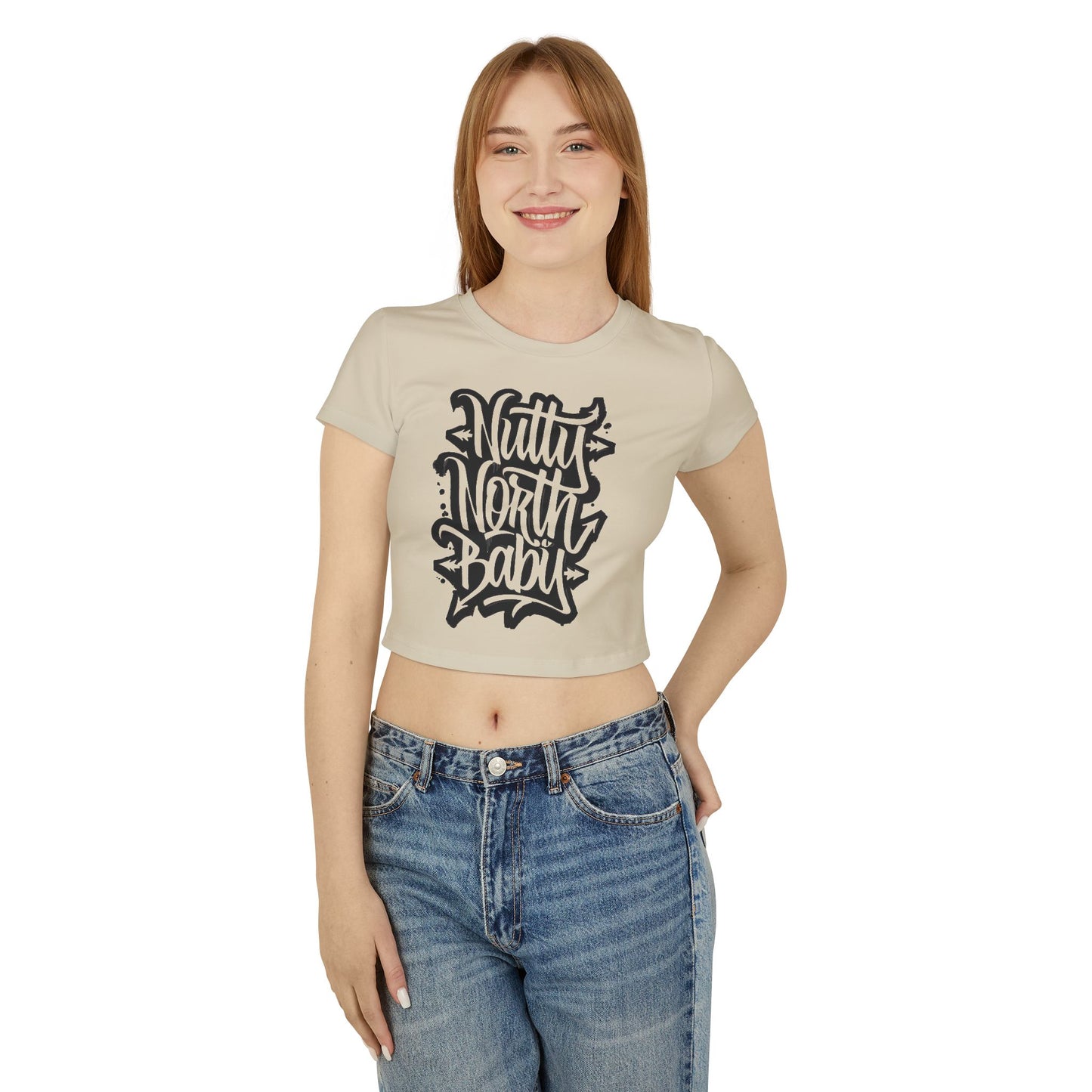 Crop Tee - 'Nitty North Baby' Street Style Graphic Women's Tee