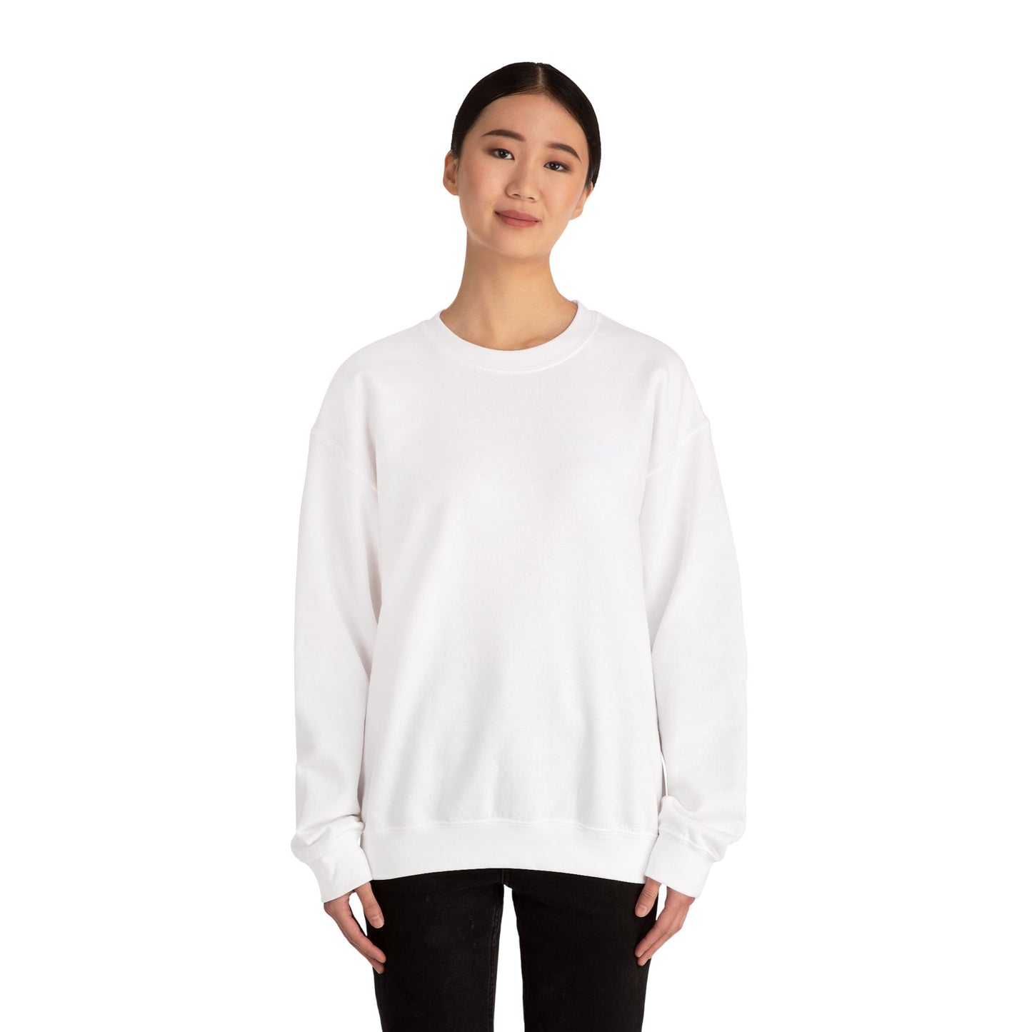Classic White Crewneck Sweatshirt