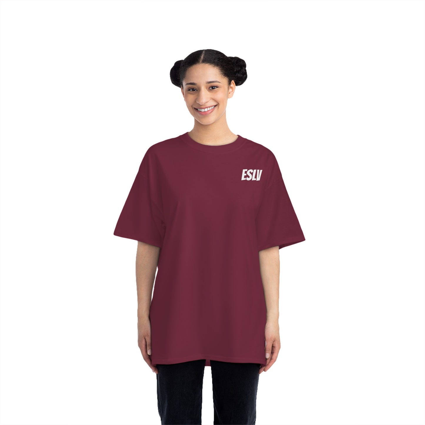 "Beefy-T® ESLV" White Baby Logo T-Shirt