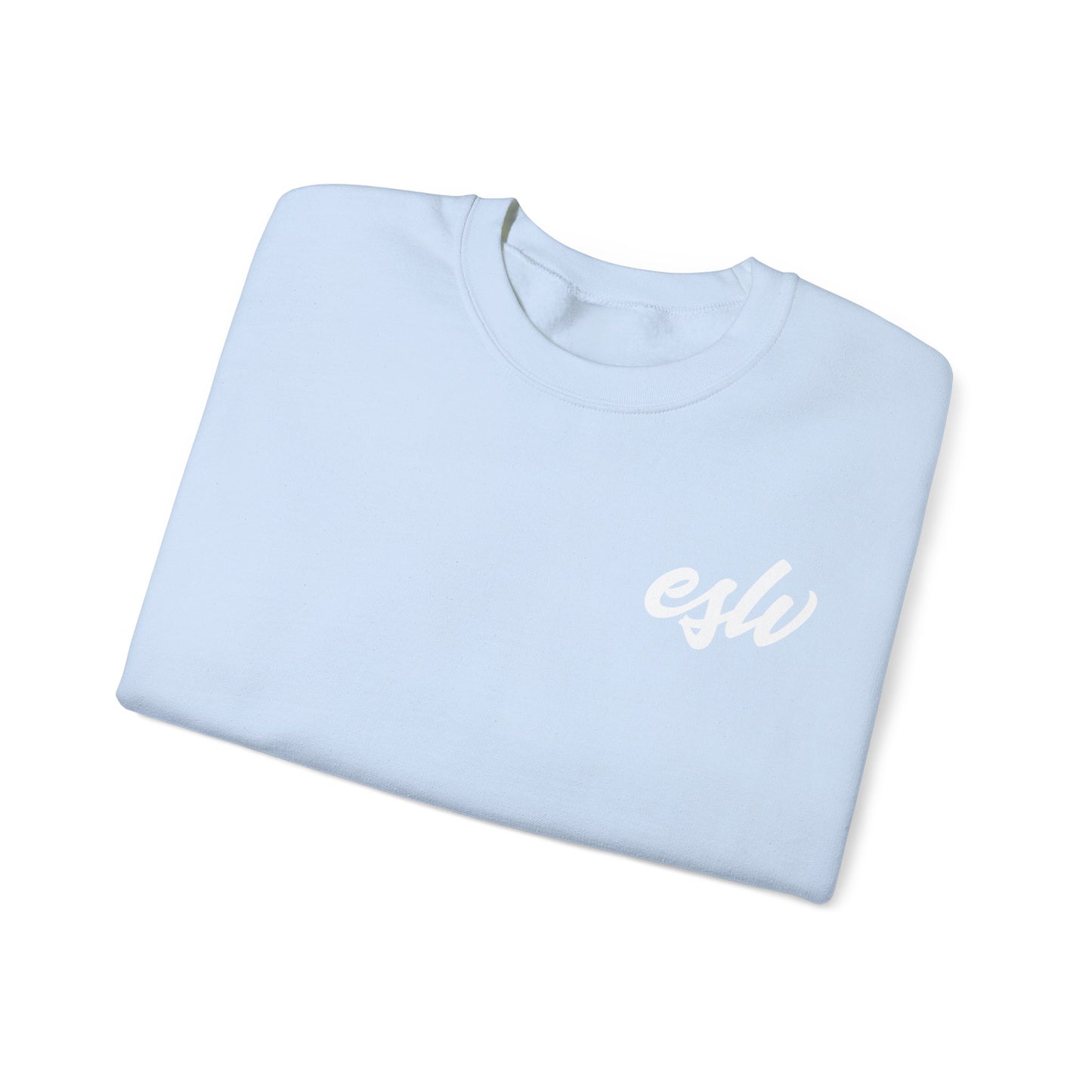 ESW Script Crewneck Sweatshirt — Minimal Logo Black Pullover